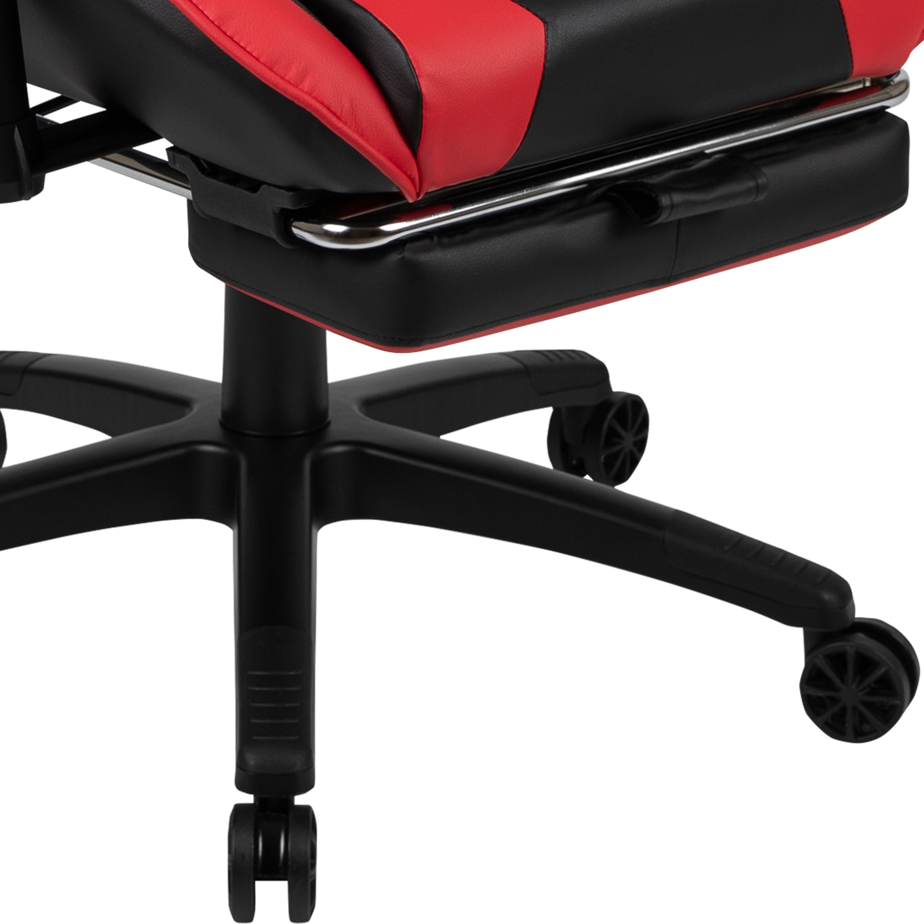 Gaming Desk and Footrest Reclining Gaming Chair Set with Cup Holder, Headphone Hook, and Monitor/Smartphone Stand