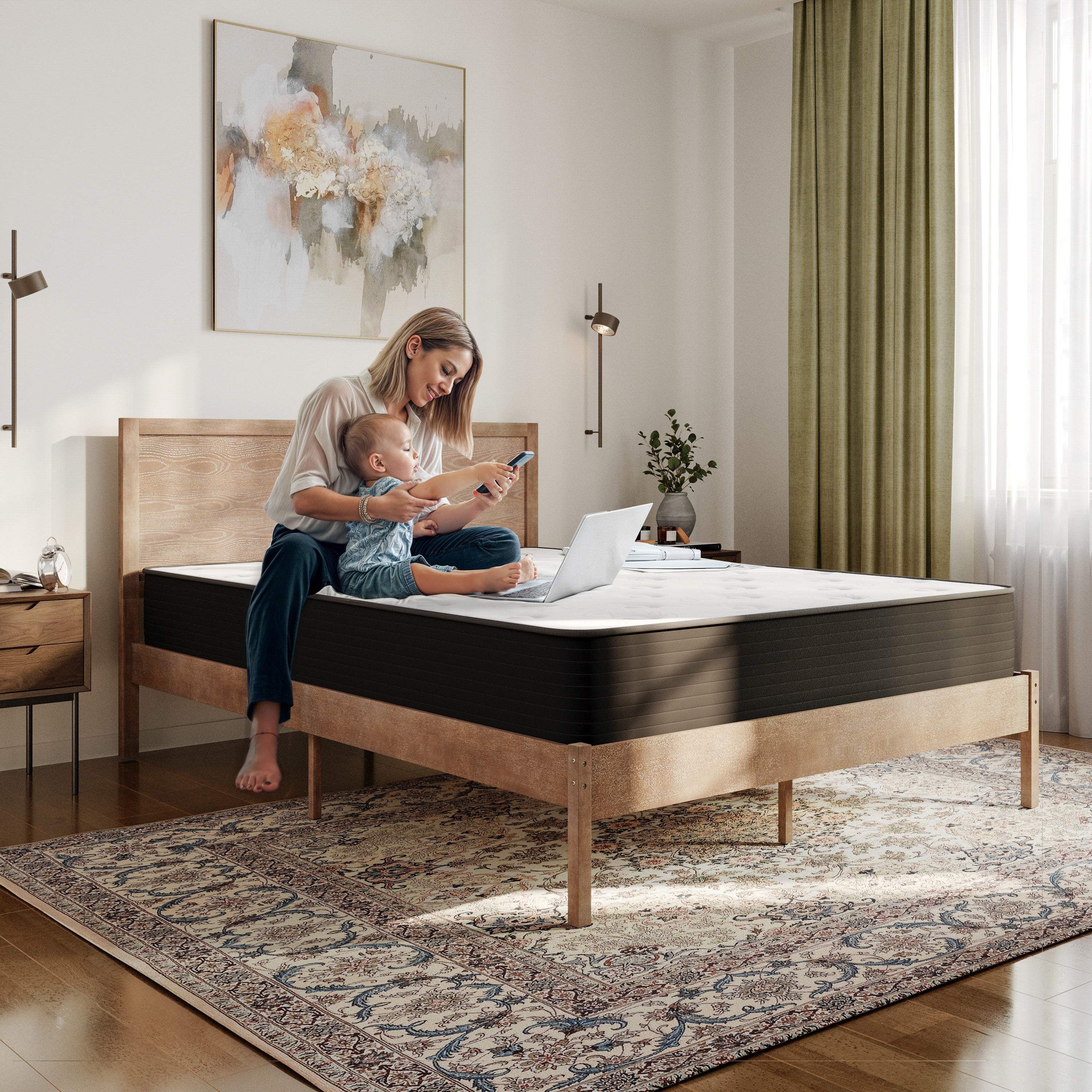Dream Cooling Gel 10 Inch CertiPUR-US Certified Foam and Pocket Spring Hybrid Mattress, Mattress in a Box
