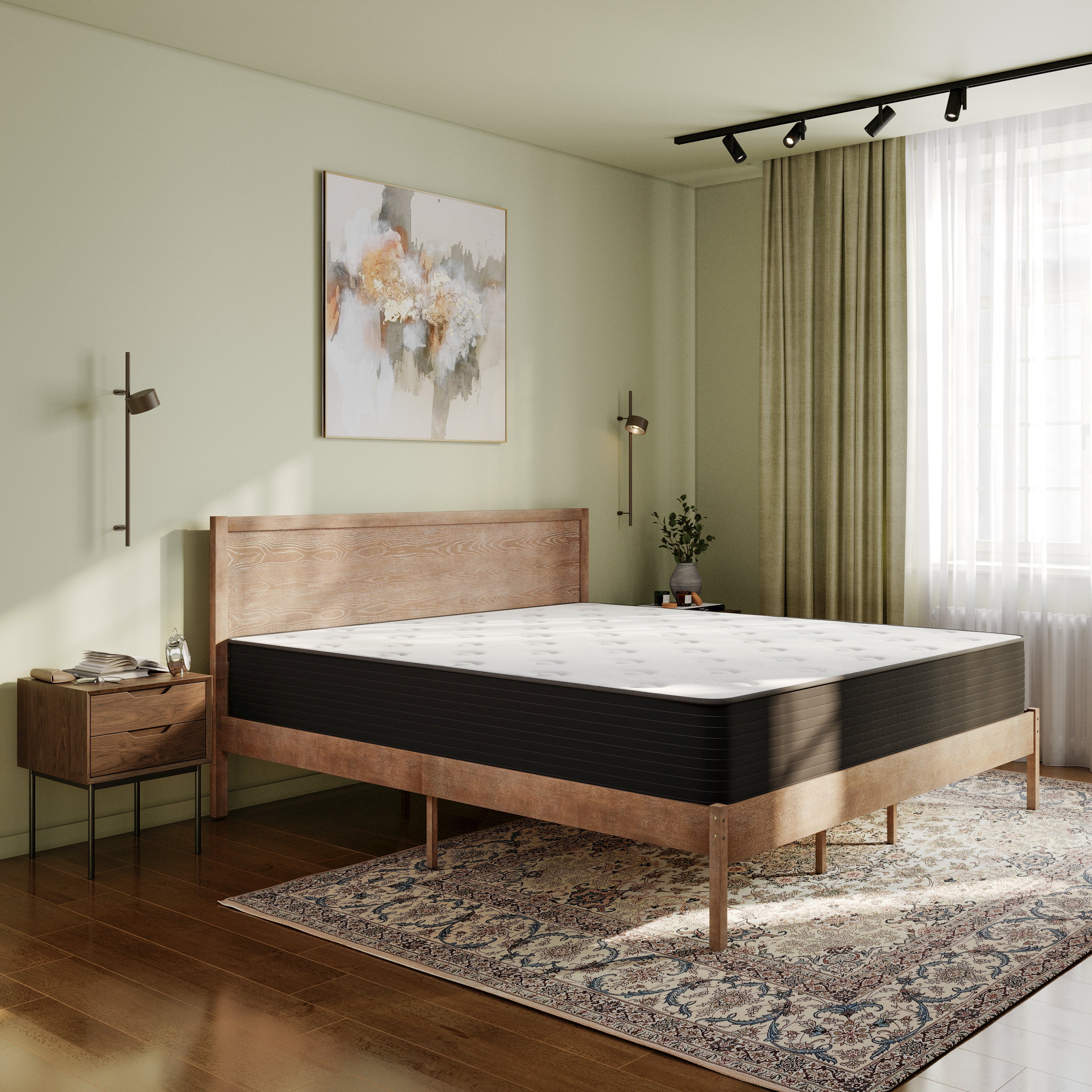 Dream Cooling Gel 12 Inch CertiPUR-US Certified Foam and Pocket Spring Hybrid Mattress, Mattress in a Box