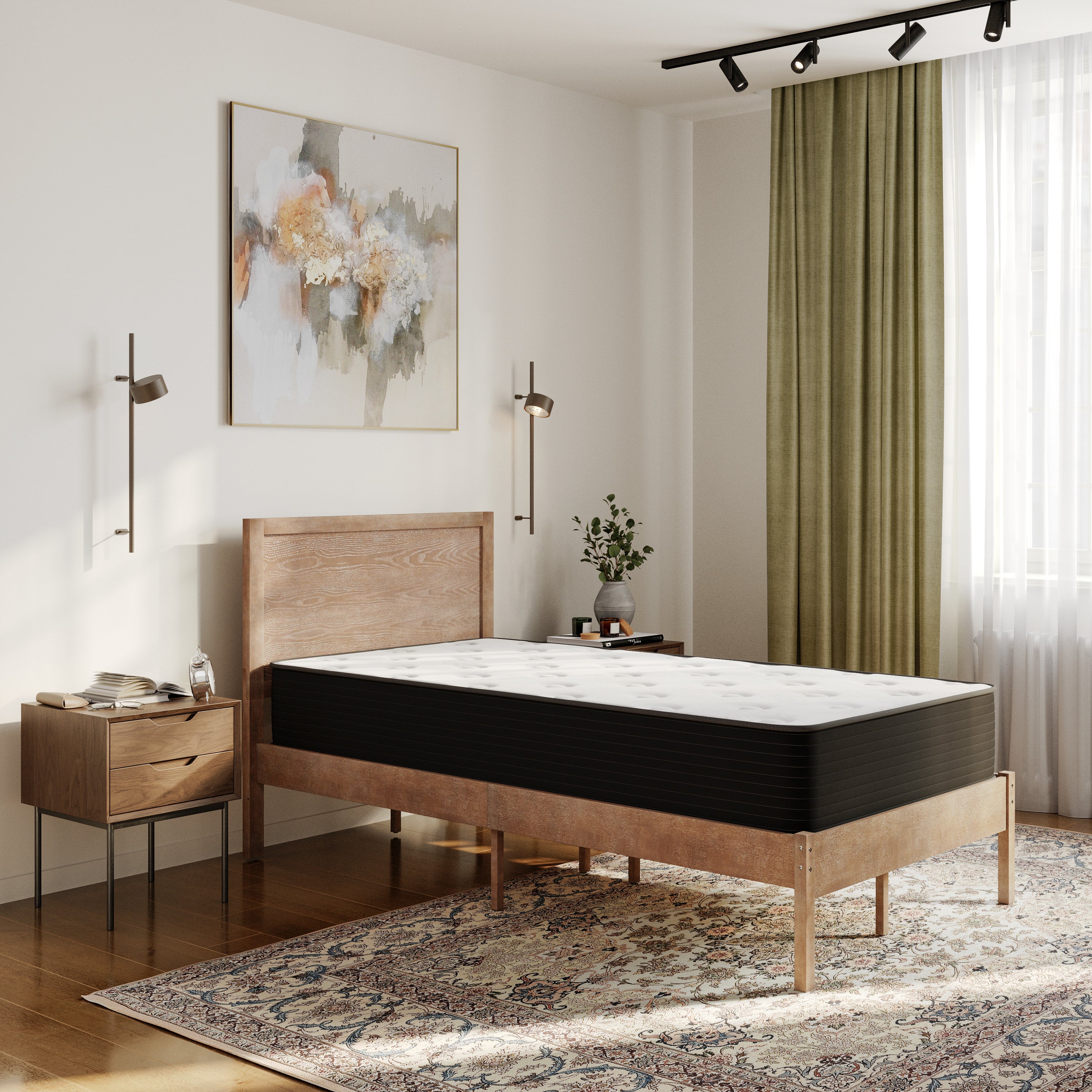 Dream Cooling Gel 10 Inch CertiPUR-US Certified Foam and Pocket Spring Hybrid Mattress, Mattress in a Box
