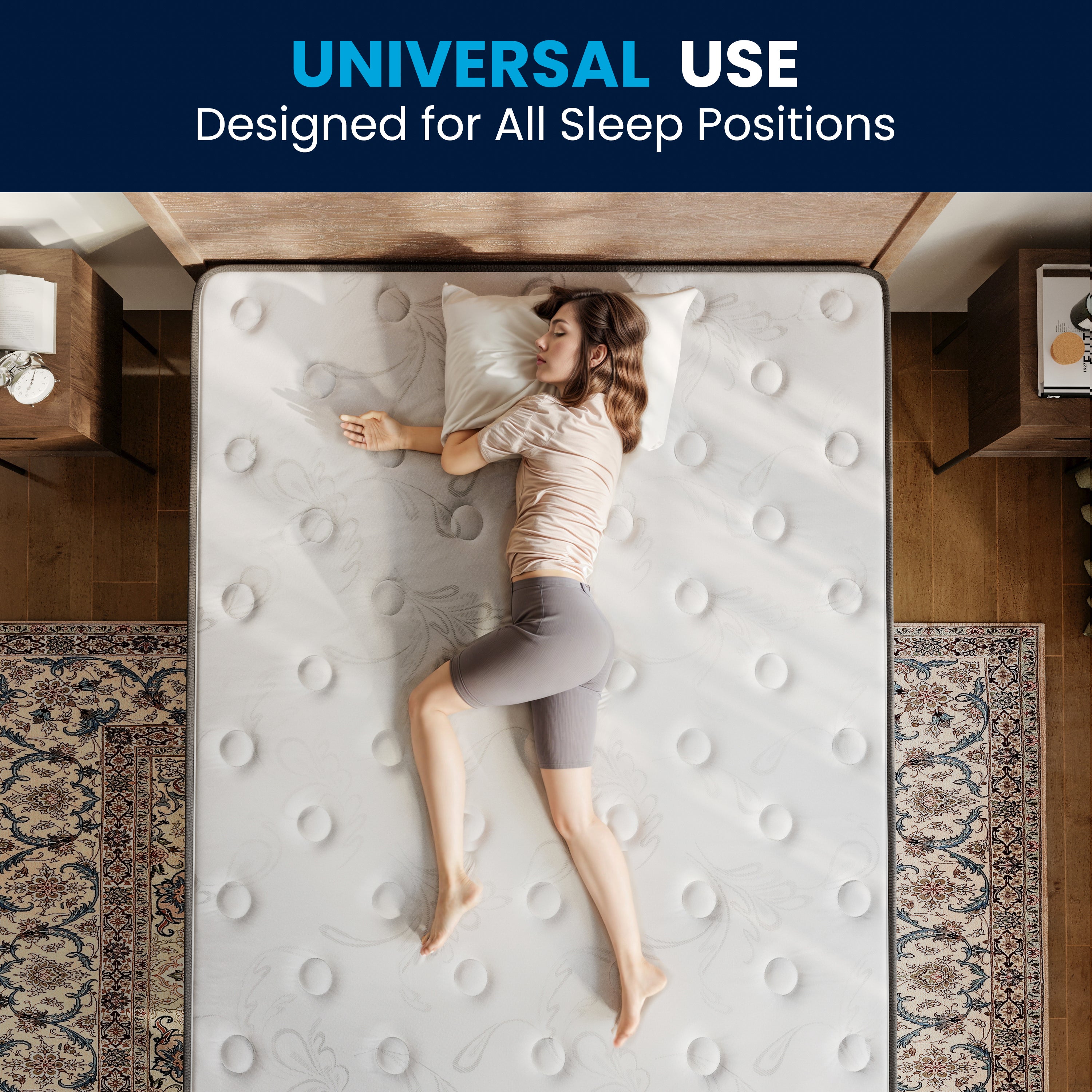 Dream Cooling Gel 10 Inch CertiPUR-US Certified Foam and Pocket Spring Hybrid Mattress, Mattress in a Box