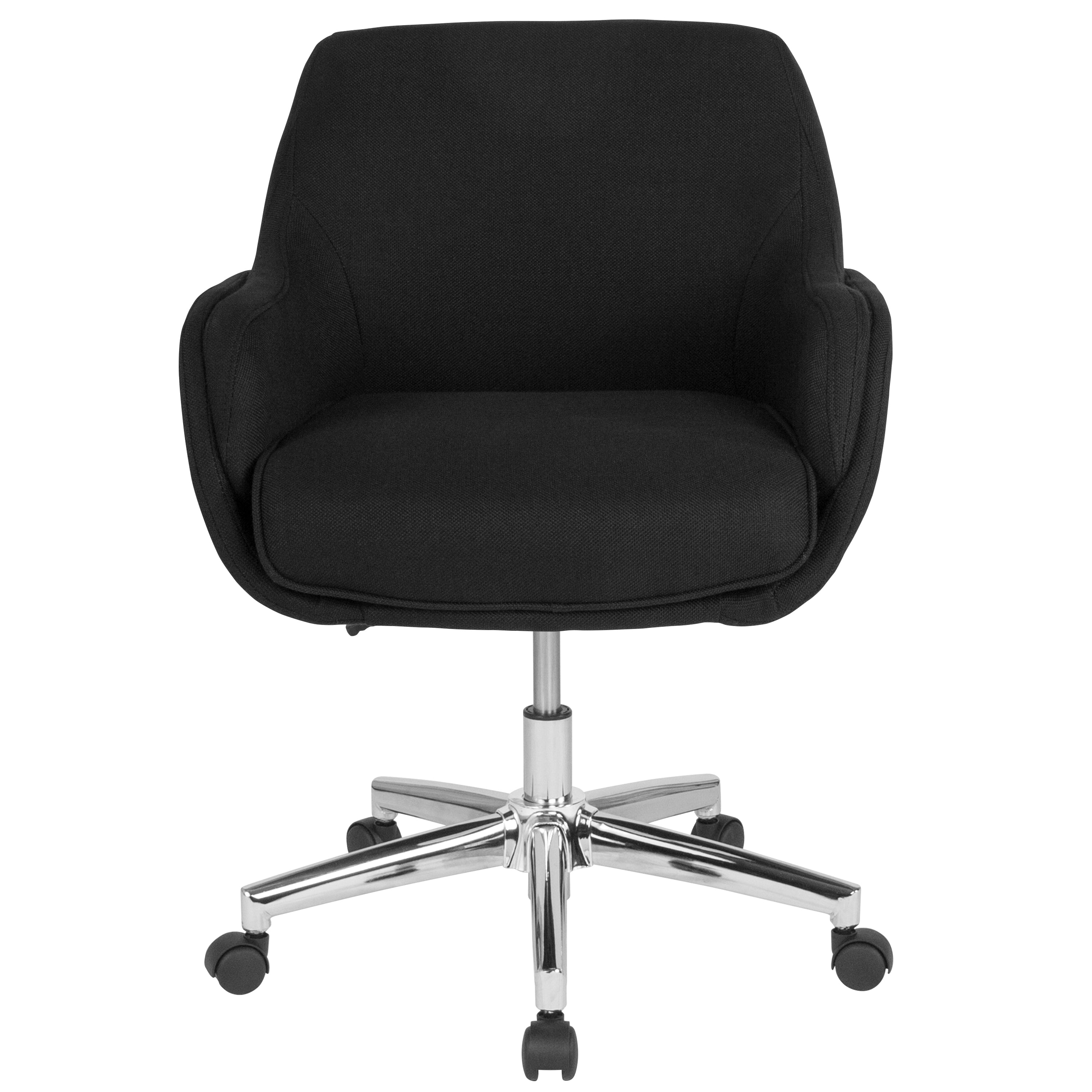Rochelle Home and Office Upholstered Mid-Back Molded Frame Office Chair-Office Chair-Flash Furniture-Wall2Wall Furnishings