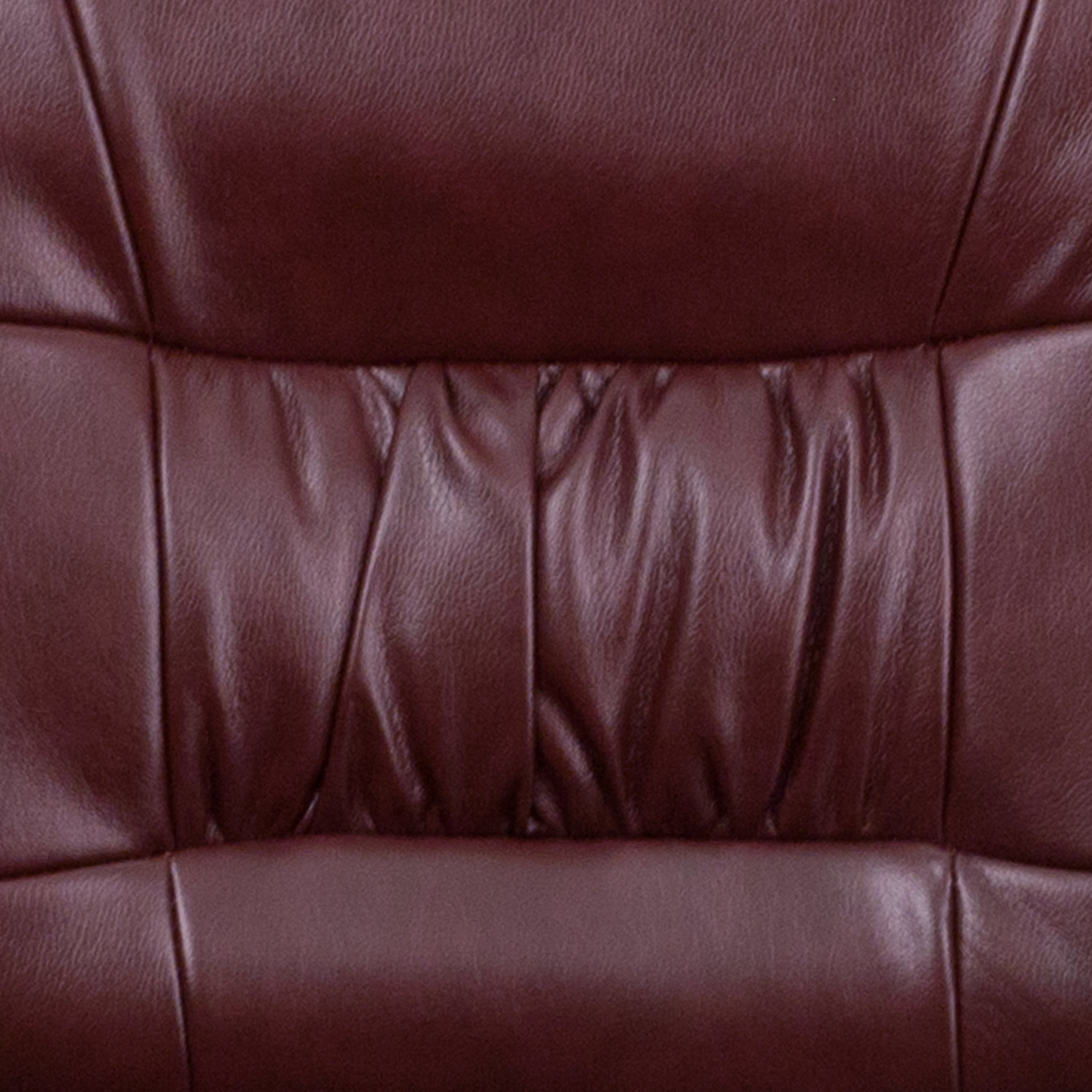 LeatherSoft Executive Side Reception Chair with Powder Coated Frame