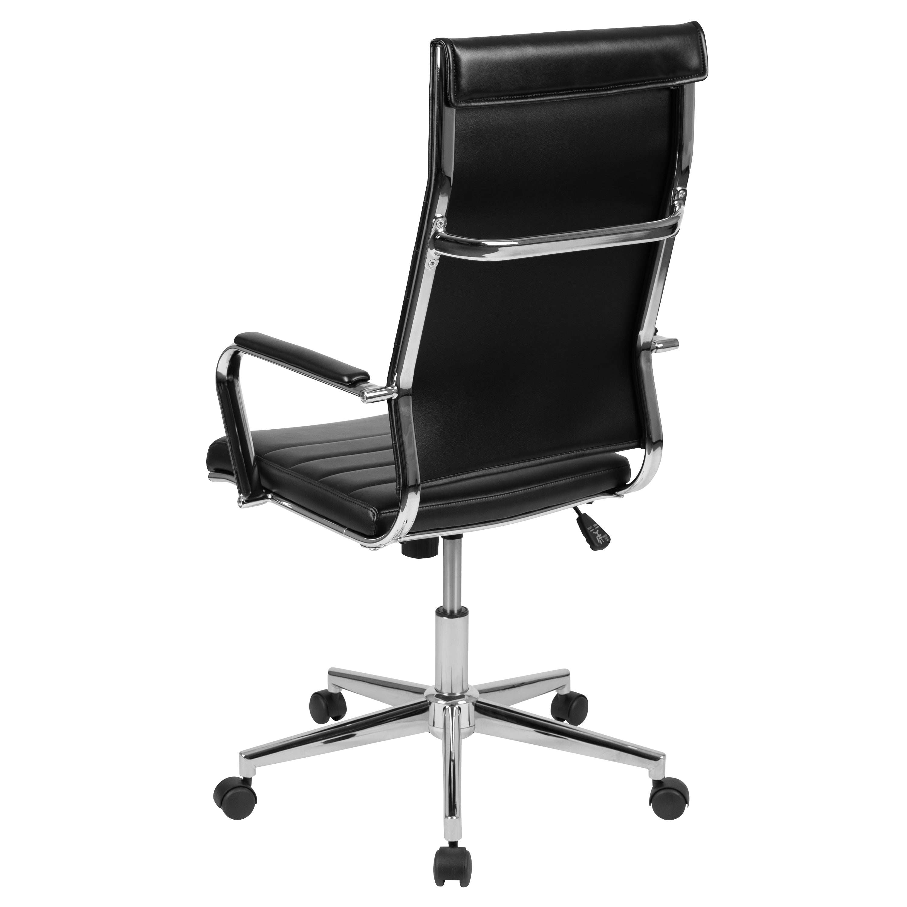 High Back LeatherSoft Contemporary Ribbed Executive Swivel Office Chair-Executive Office Chair-Flash Furniture-Wall2Wall Furnishings