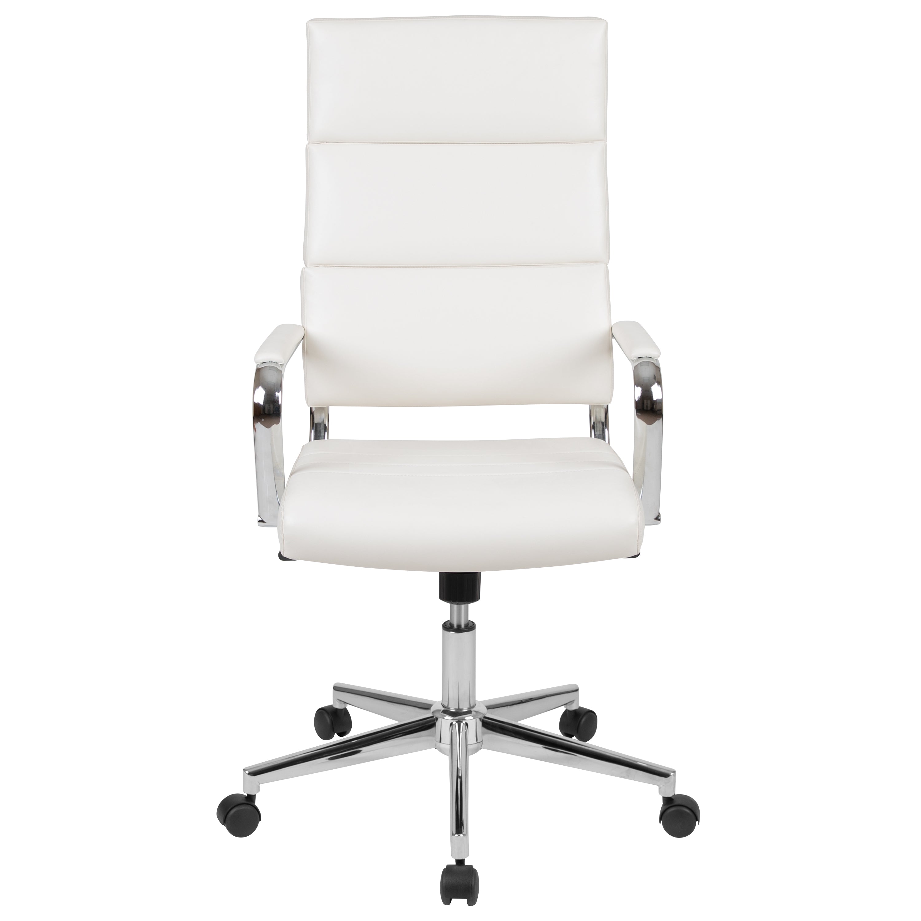 High Back LeatherSoft Contemporary Panel Executive Swivel Office Chair-Executive Office Chair-Flash Furniture-Wall2Wall Furnishings
