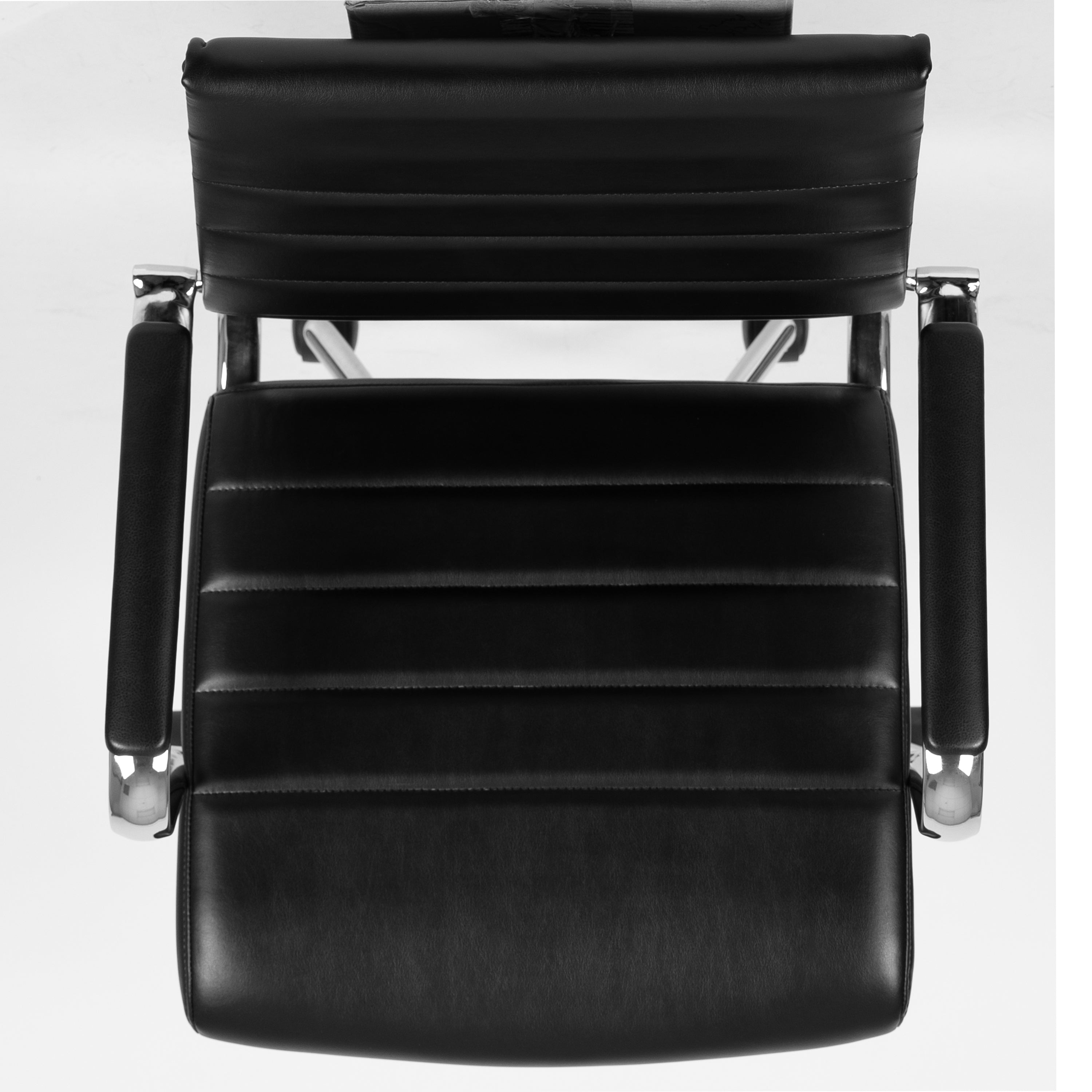 Mid-Back LeatherSoft Contemporary Ribbed Executive Swivel Office Chair-Executive Office Chair-Flash Furniture-Wall2Wall Furnishings