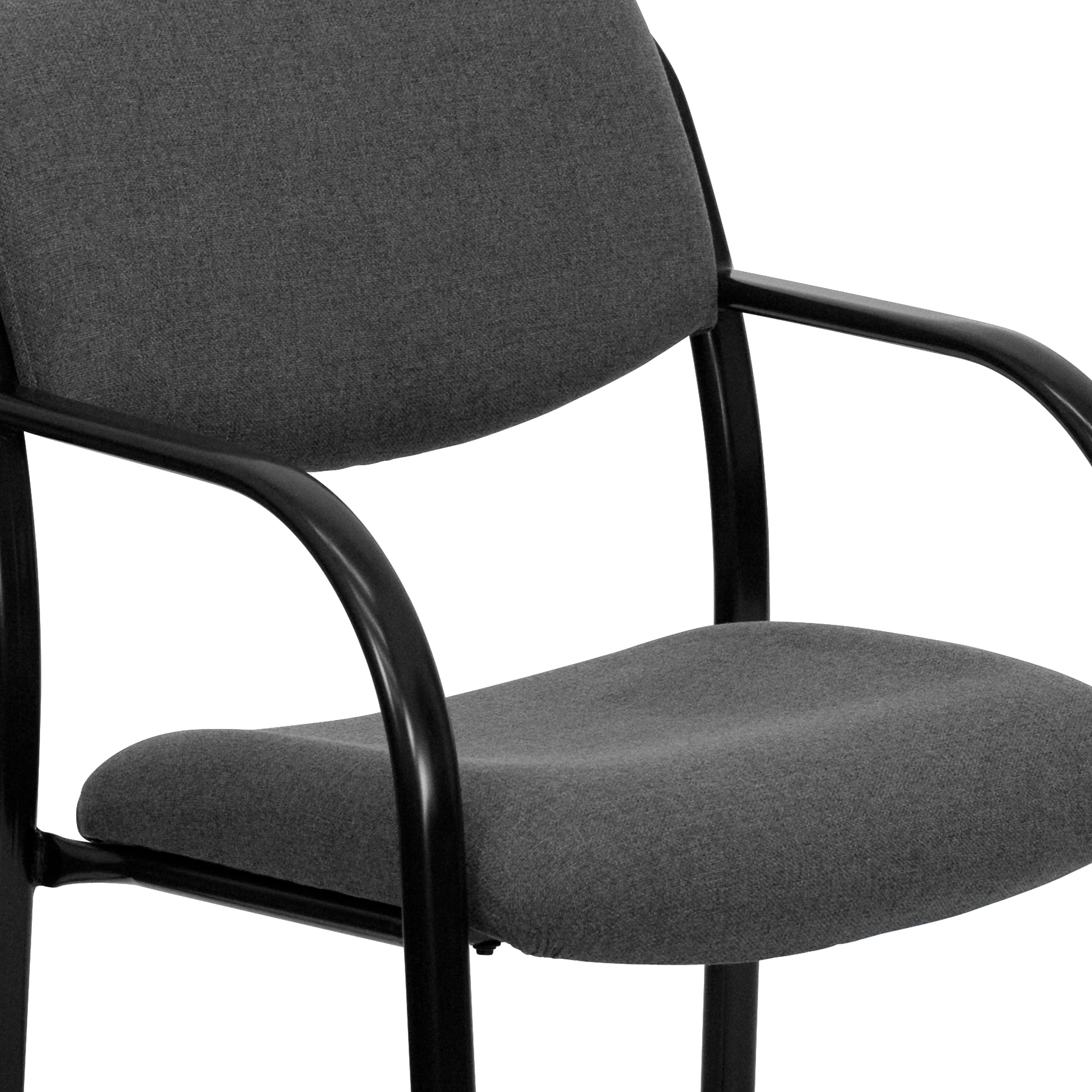 Fabric Executive Side Reception Chair with Sled Base
