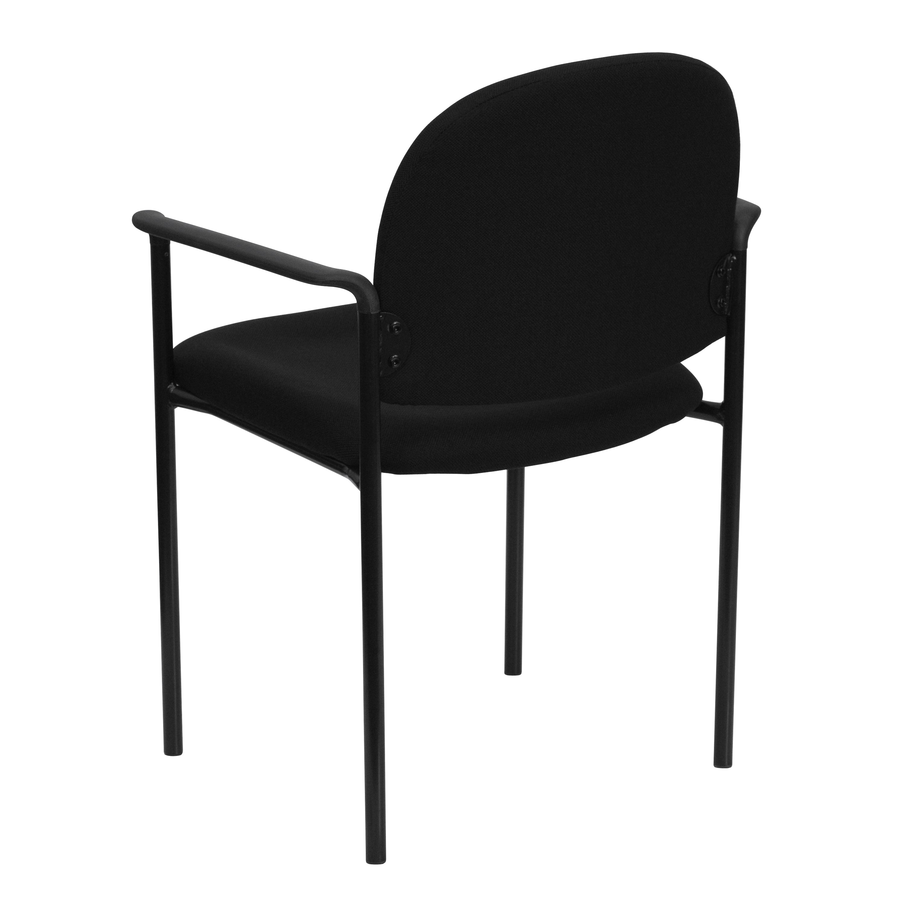 Comfort Stackable Steel Side Reception Chair with Arms-Side Stack Chair-Flash Furniture-Wall2Wall Furnishings