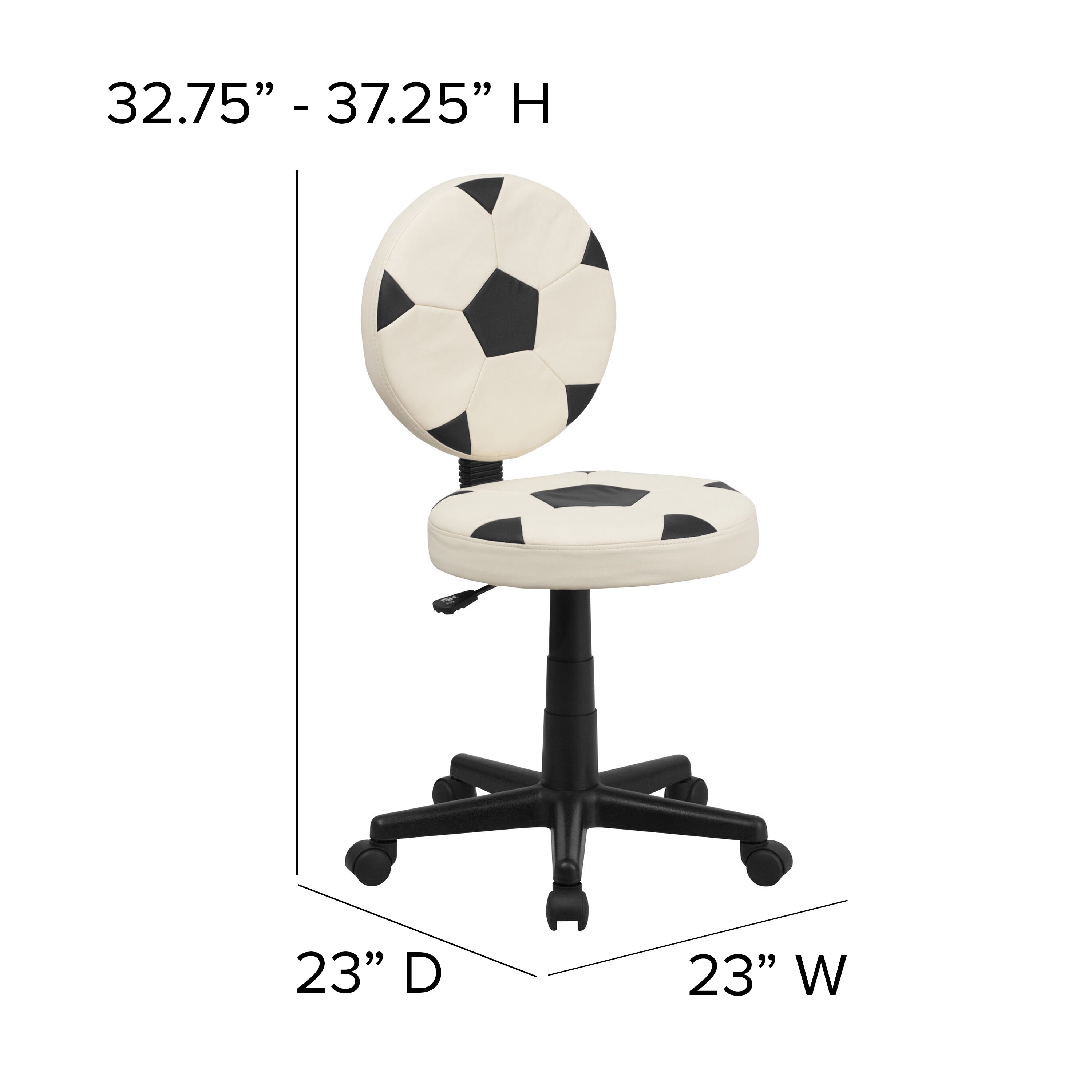 Sports Swivel Task Office Chair-Kids Sport Task Chair-Flash Furniture-Wall2Wall Furnishings