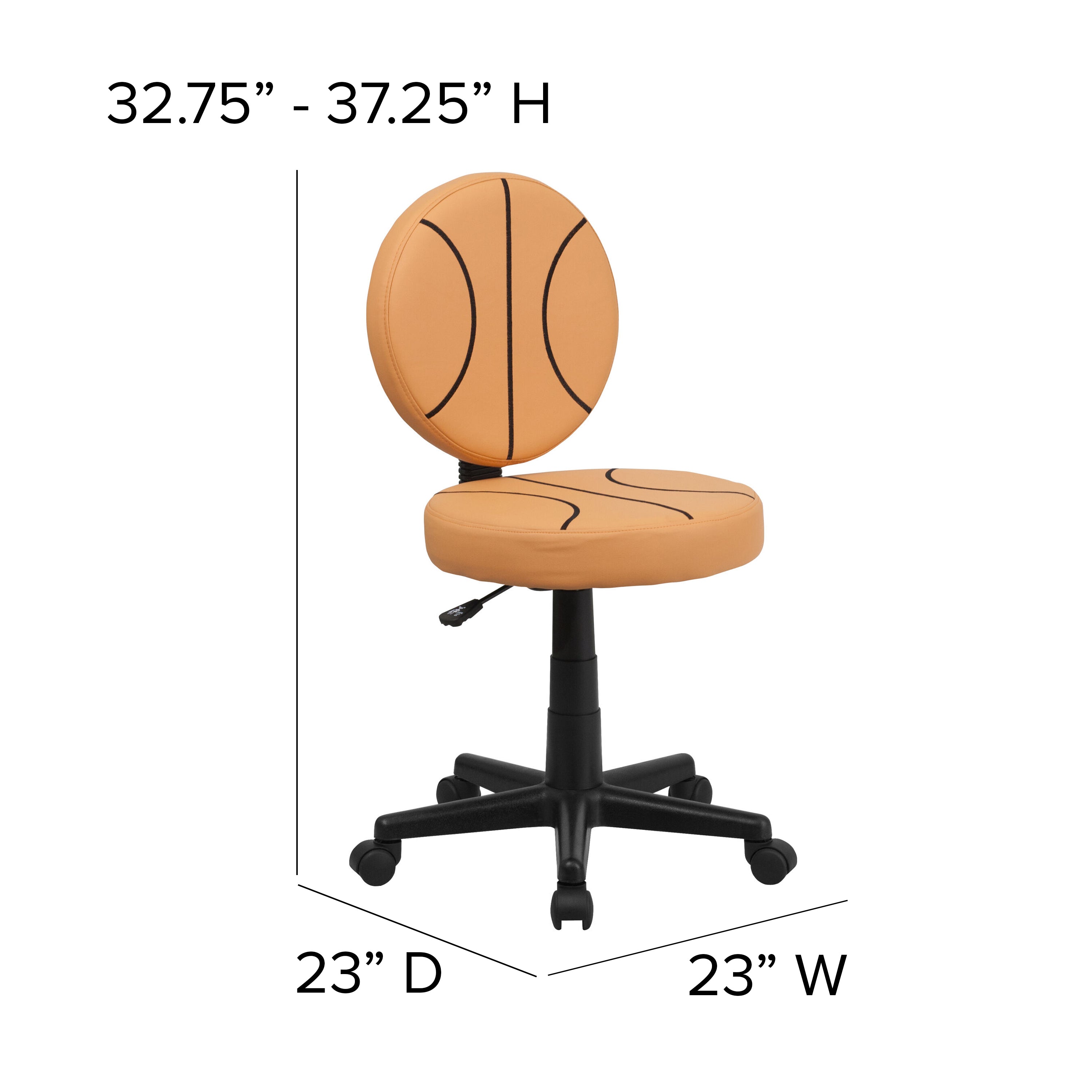 Sports Swivel Task Office Chair-Kids Sport Task Chair-Flash Furniture-Wall2Wall Furnishings