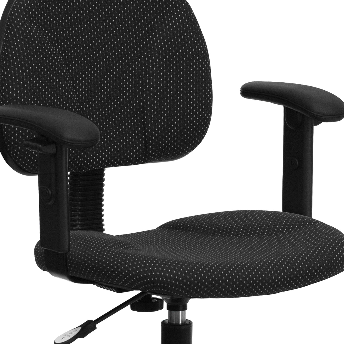 Fabric Drafting Chair with Adjustable Arms (Cylinders: 22.5''-27''H or 26''-30.5''H)
