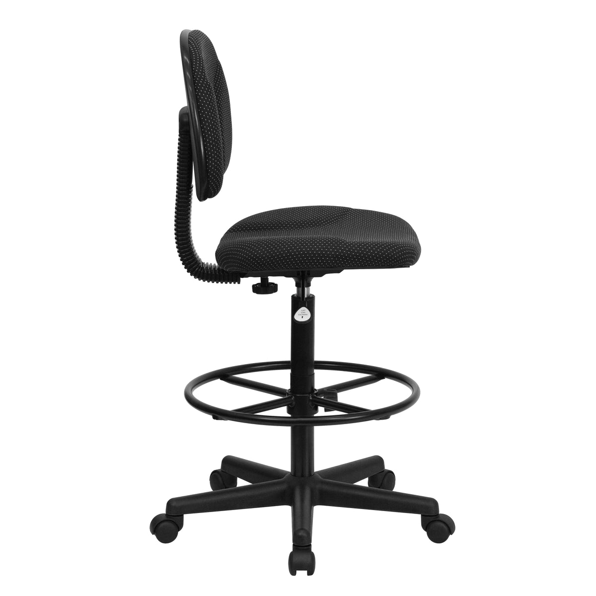Bruce Adjustable Height Drafting Chair with Adjustable Foot Ring