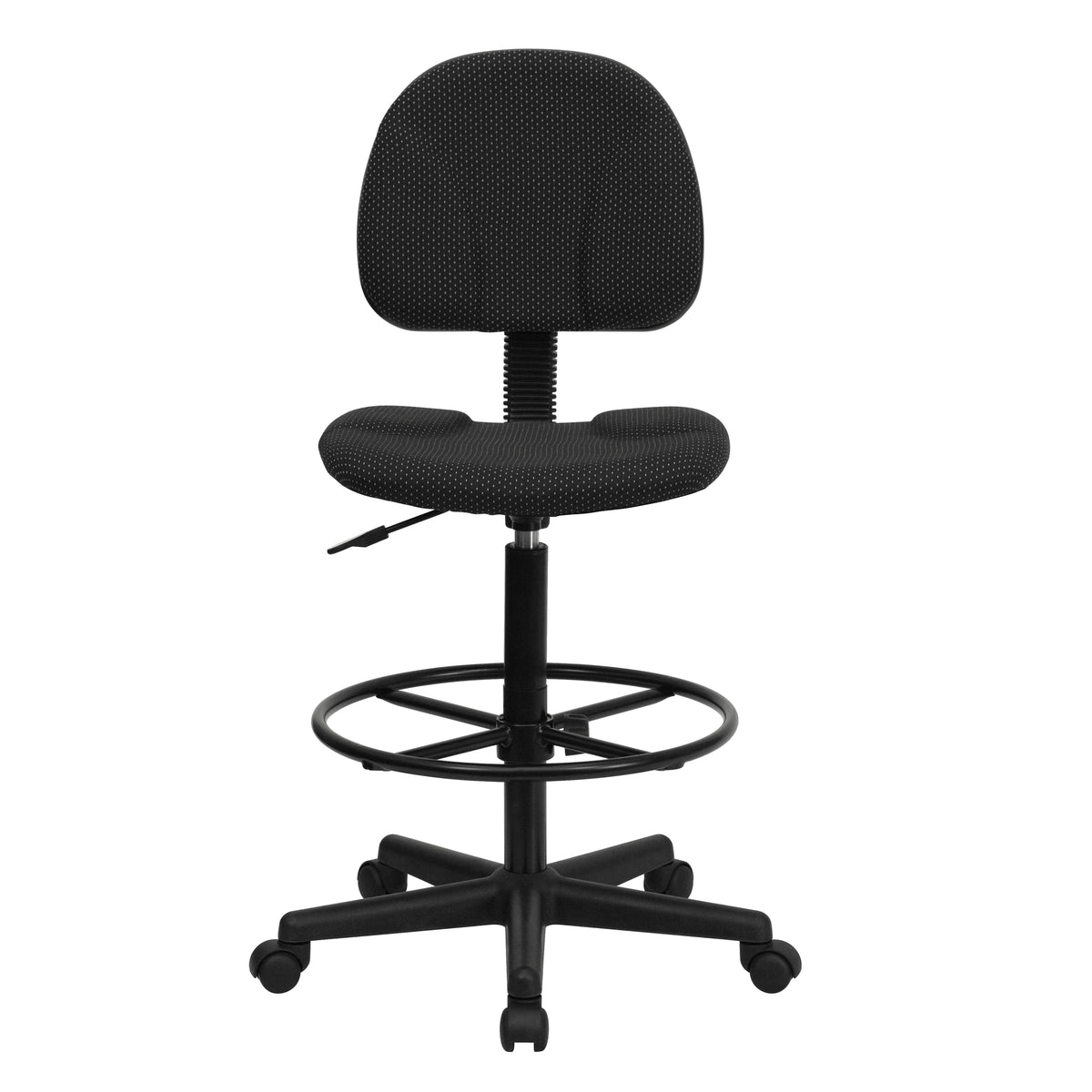 Bruce Adjustable Height Drafting Chair with Adjustable Foot Ring
