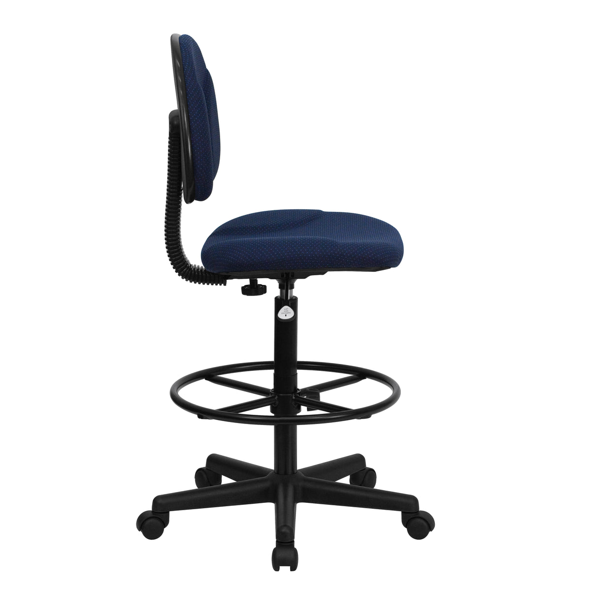 Bruce Adjustable Height Drafting Chair with Adjustable Foot Ring