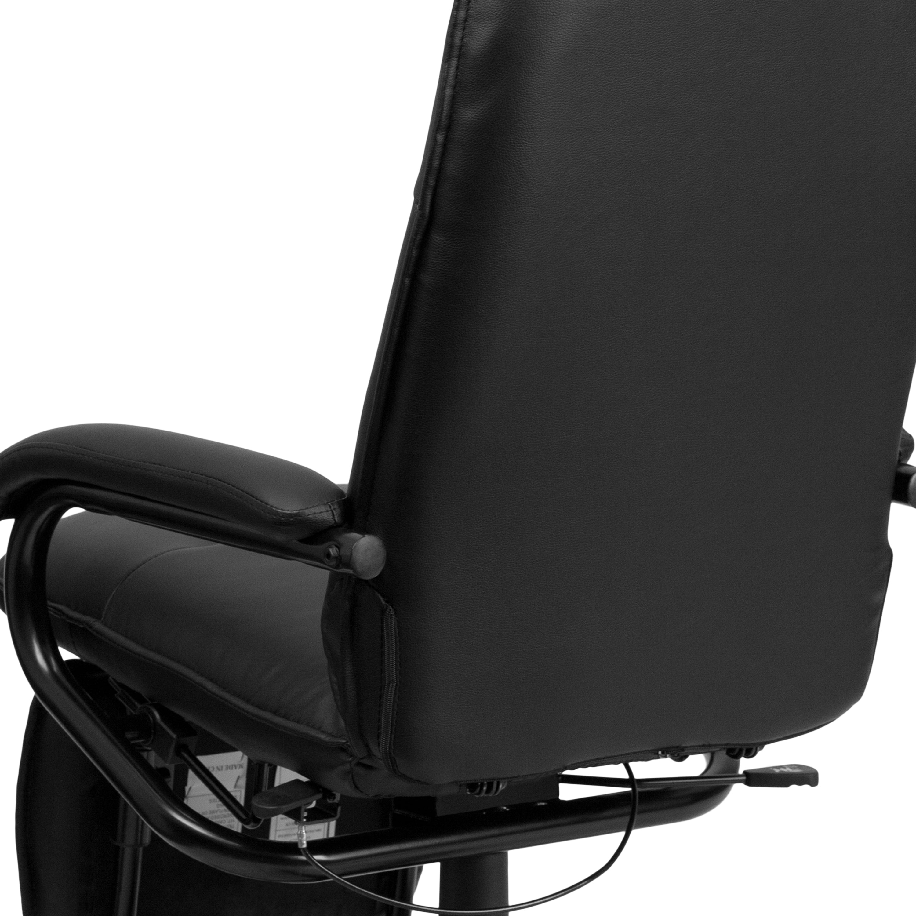 High Back LeatherSoft Executive Reclining Ergonomic Swivel Office Chair with Arms-Office Chair-Flash Furniture-Wall2Wall Furnishings