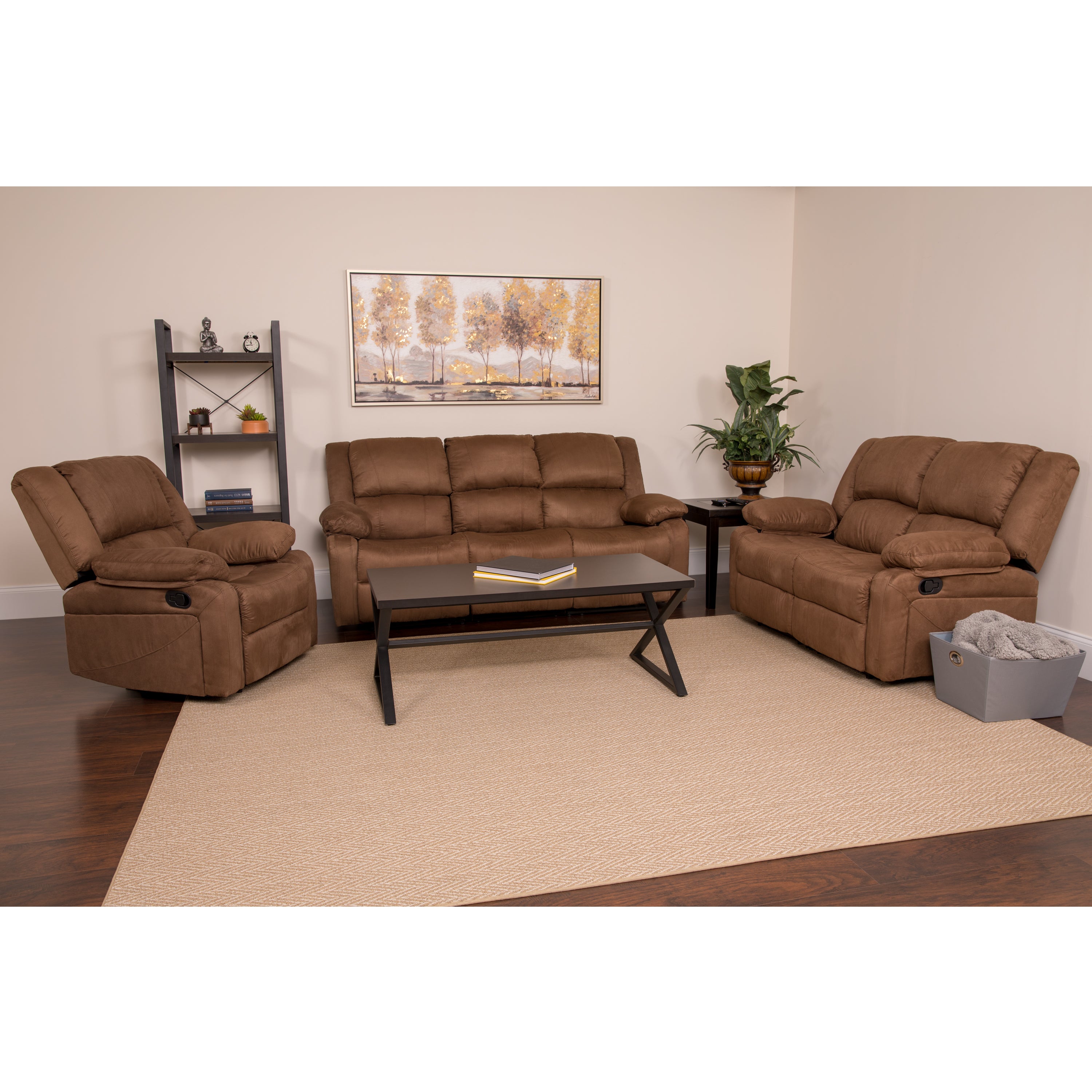 Harmony Series Reclining Sofa Set-Sofa-Flash Furniture-Wall2Wall Furnishings