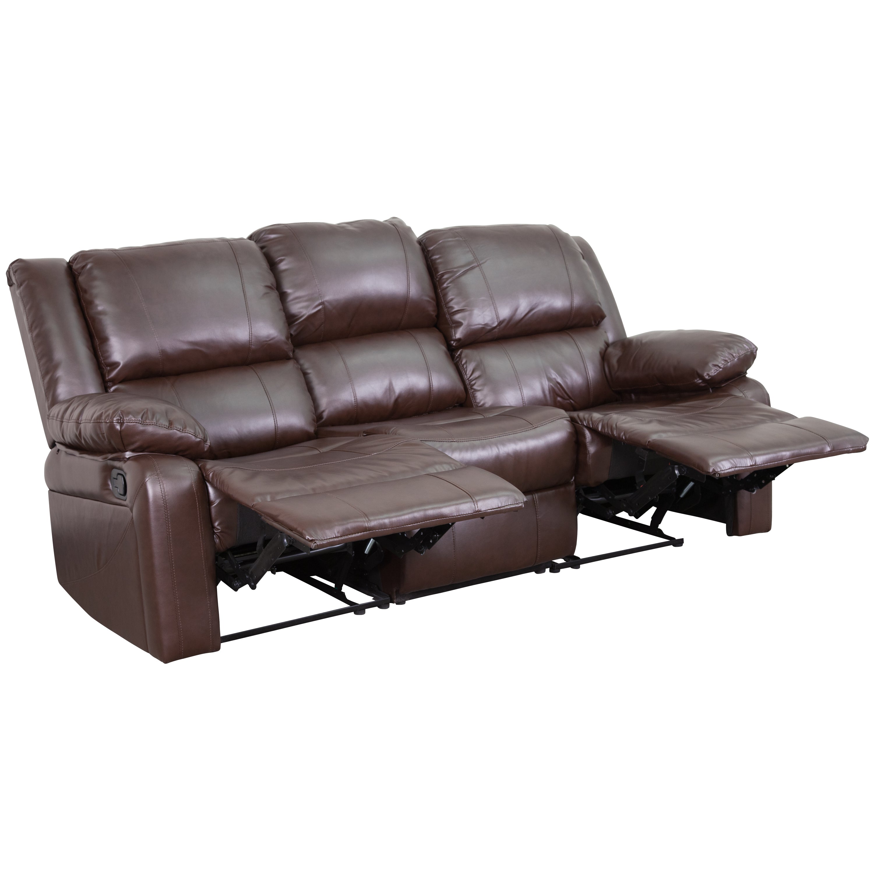 Harmony Series LeatherSoft Sofa with Two Built-In Recliners