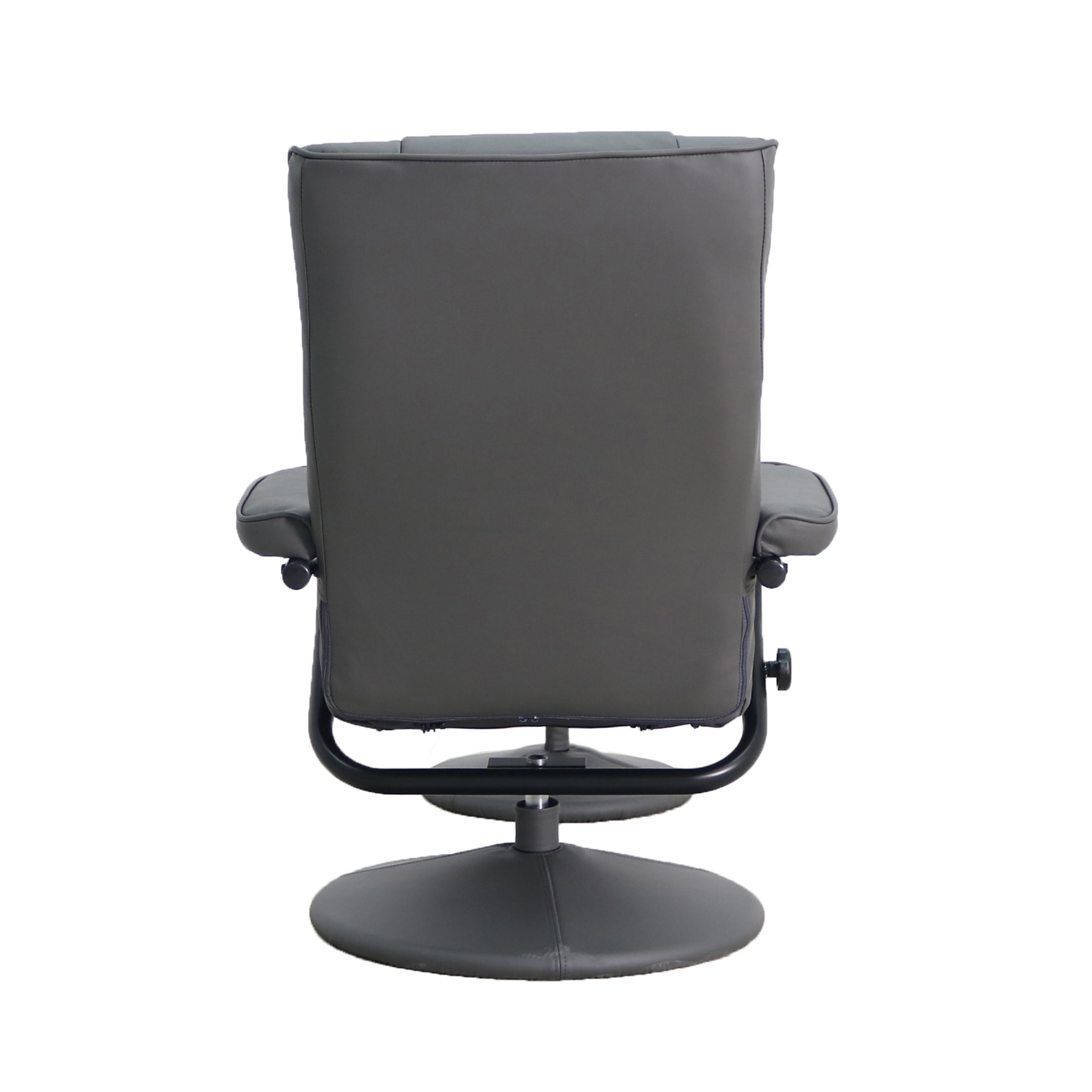 Contemporary Multi-Position Recliner and Ottoman with Wrapped Base