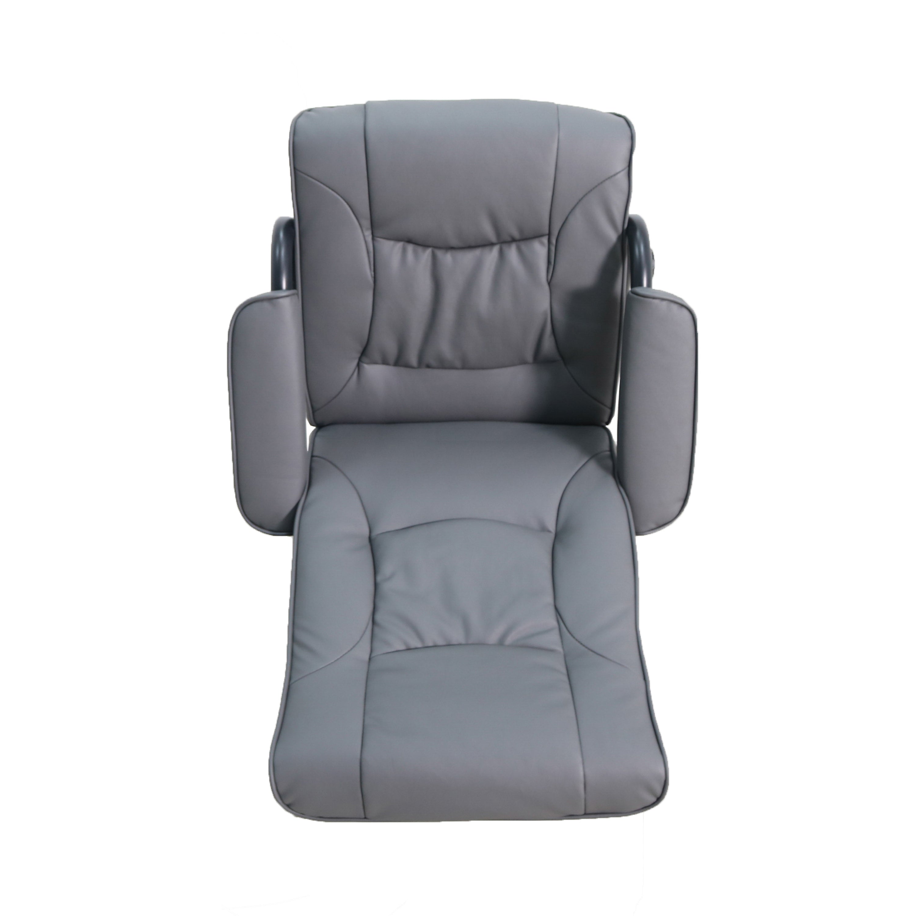Contemporary Multi-Position Recliner and Ottoman with Wrapped Base