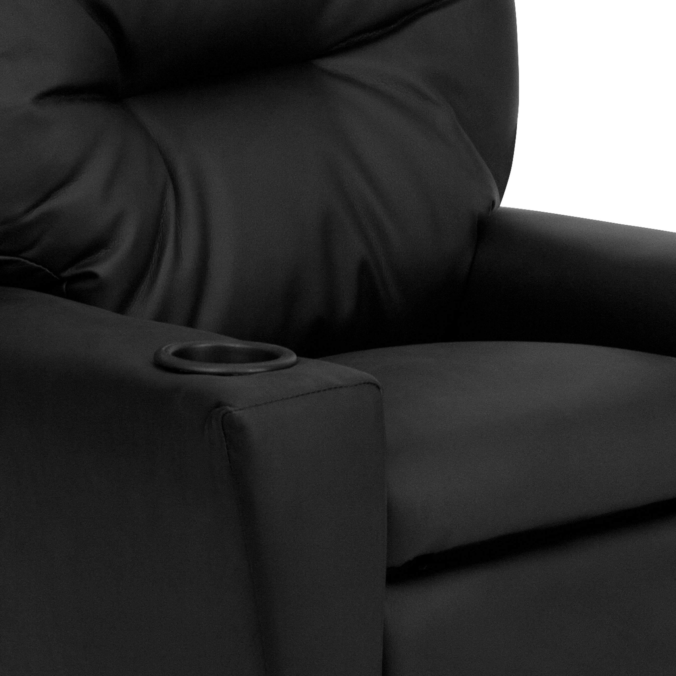 Contemporary Kids Recliner with Cup Holder