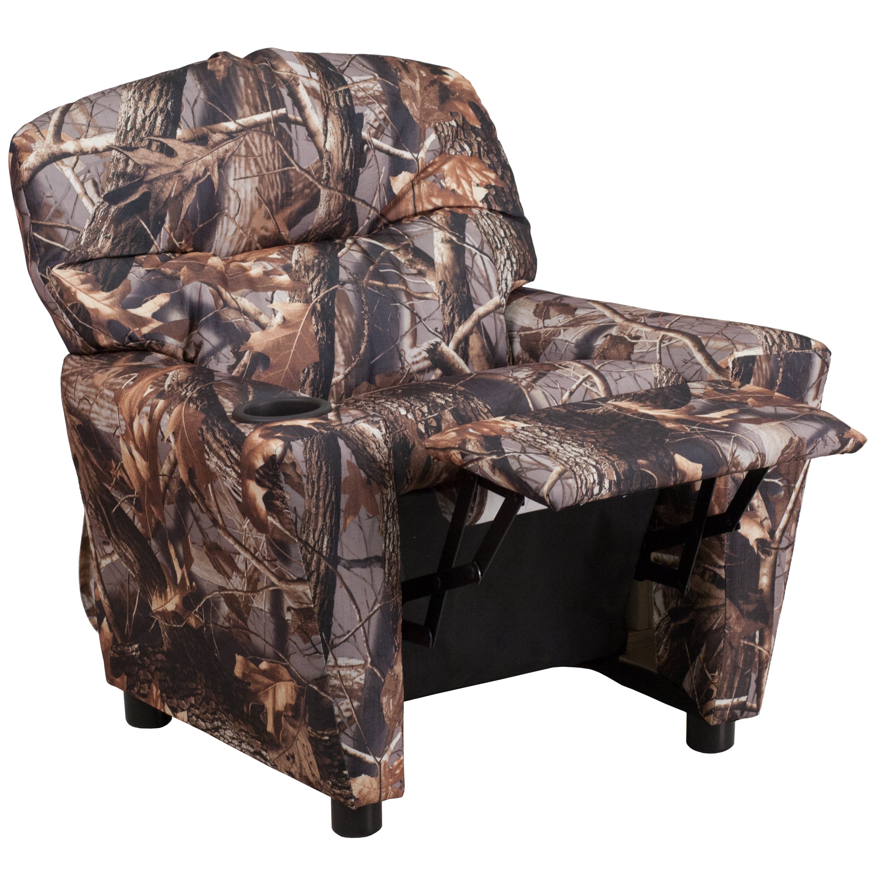 Contemporary Kids Recliner with Cup Holder