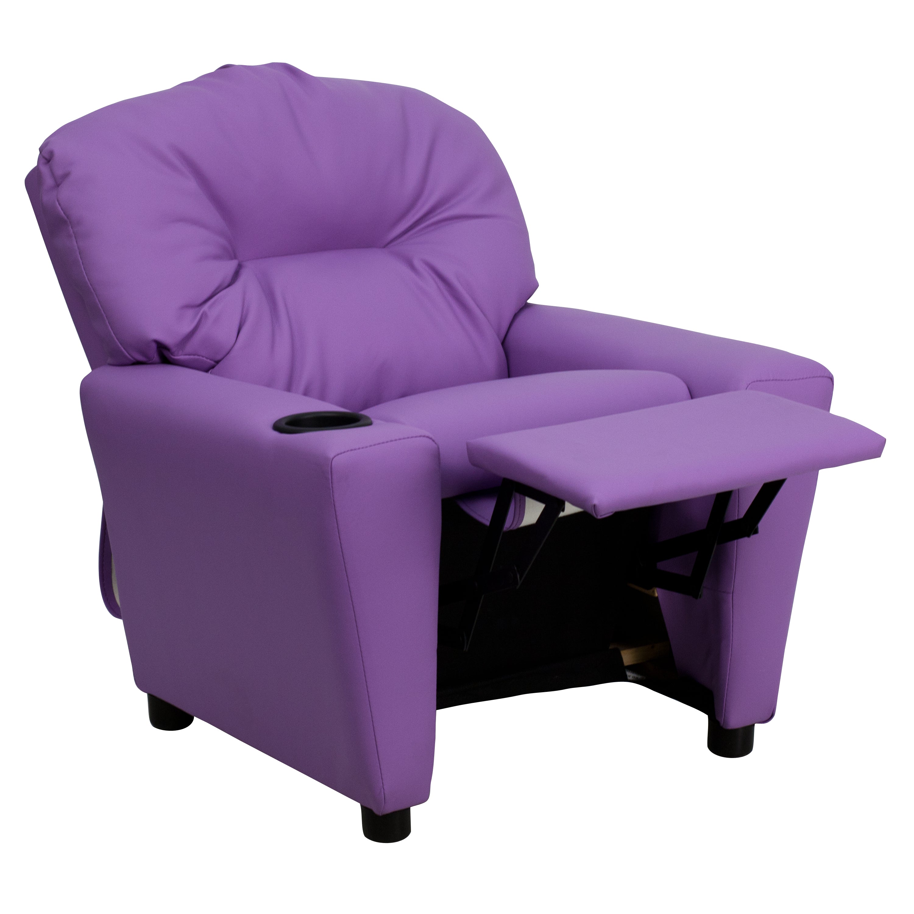 Contemporary Kids Recliner with Cup Holder