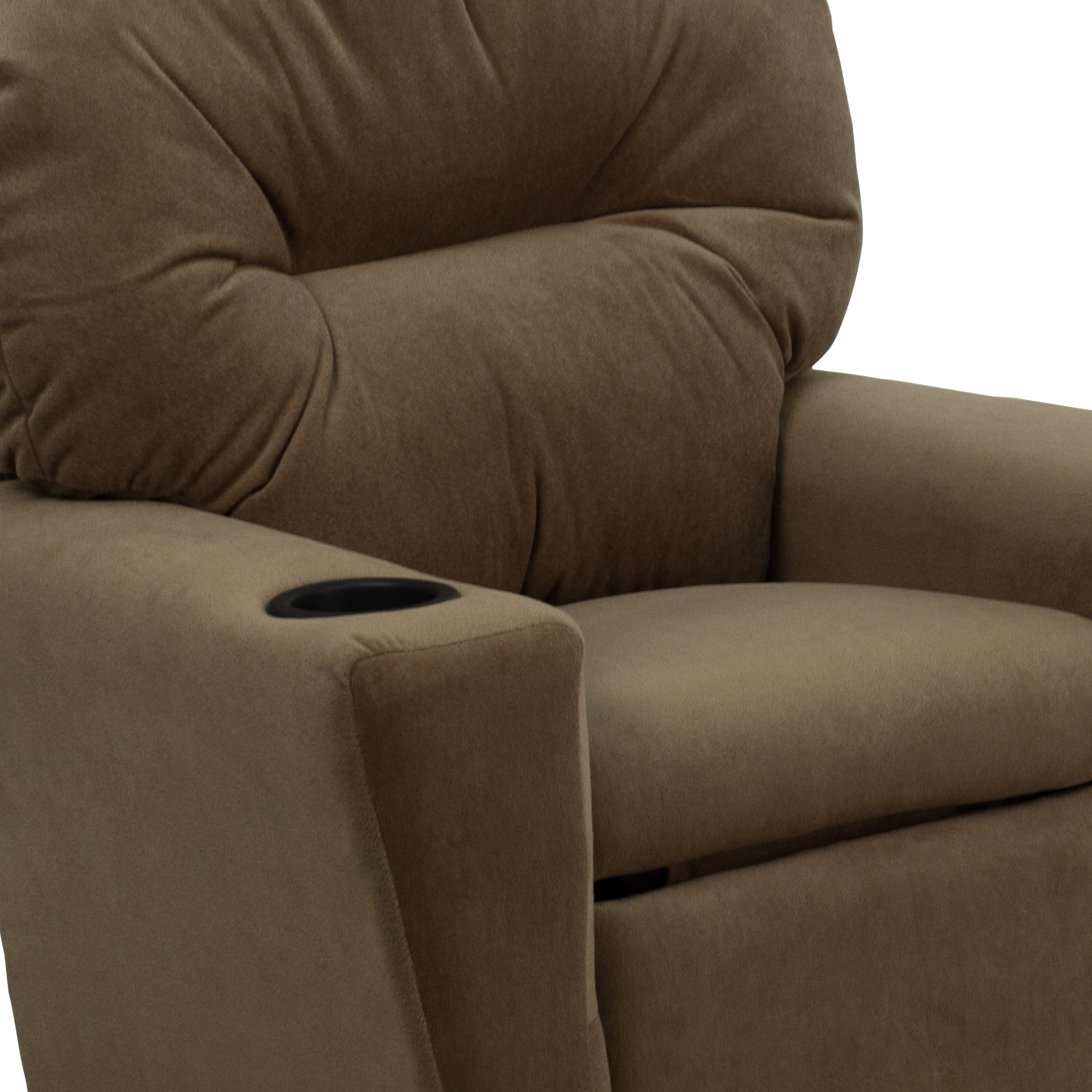 Contemporary Kids Recliner with Cup Holder