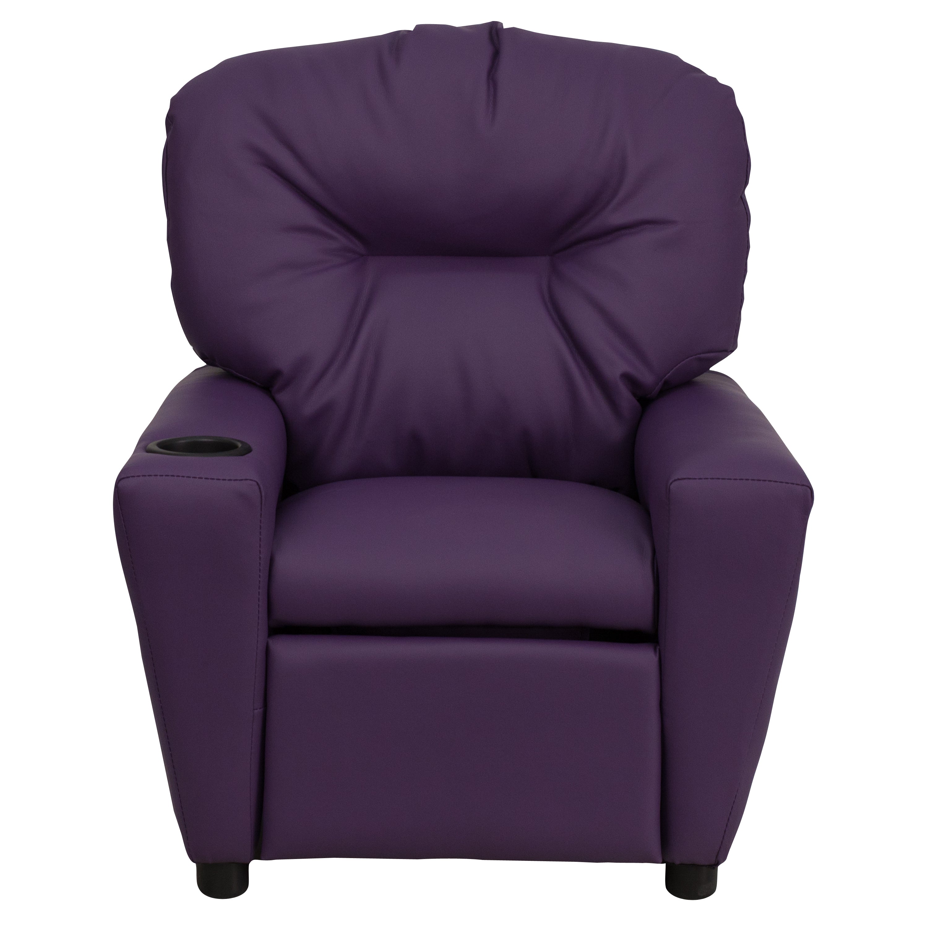 Contemporary Kids Recliner with Cup Holder-Kids Recliners-Flash Furniture-Wall2Wall Furnishings