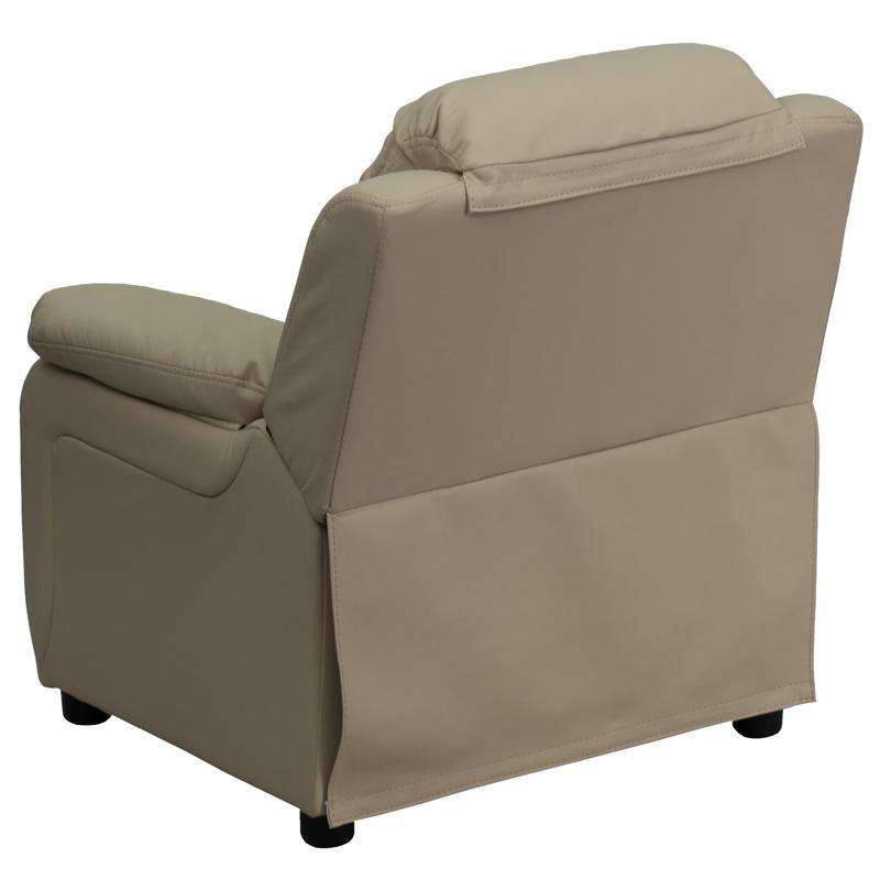 Personalized Deluxe Padded Kids Recliner with Storage Arms