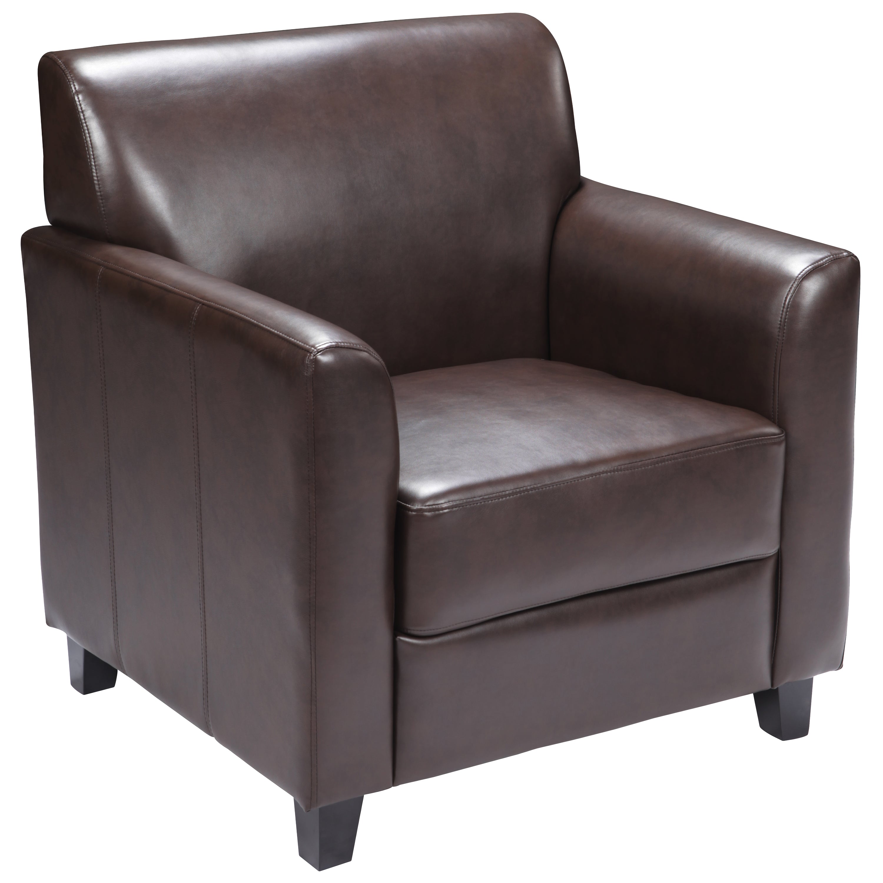HERCULES Diplomat Series LeatherSoft Chair with Clean Line Stitched Frame-Reception Chair-Flash Furniture-Wall2Wall Furnishings