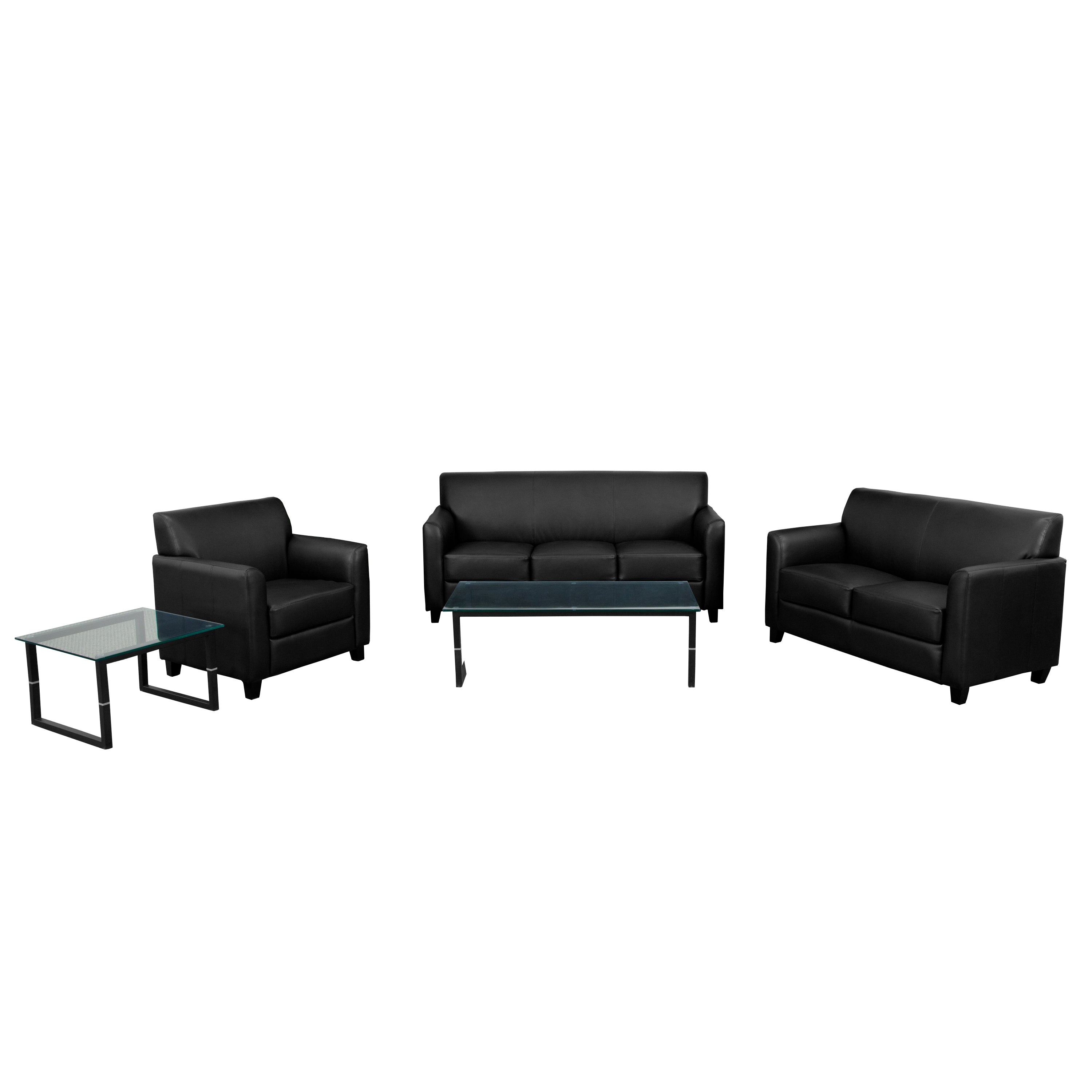 HERCULES Diplomat Series Reception Set with Clean Line Stitched Frame-Reception Set-Flash Furniture-Wall2Wall Furnishings