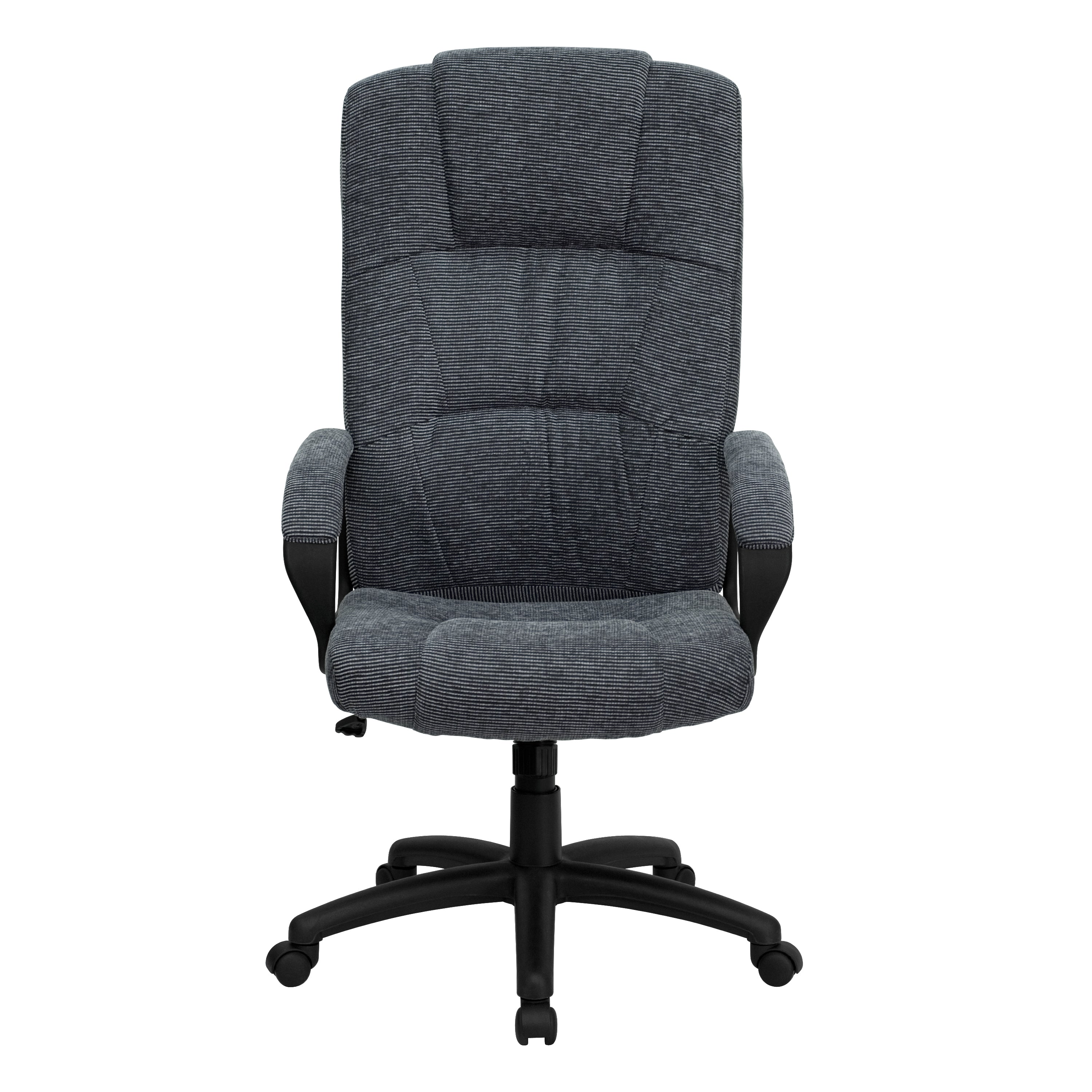 High Back Fabric Executive Swivel Office Chair with Arms