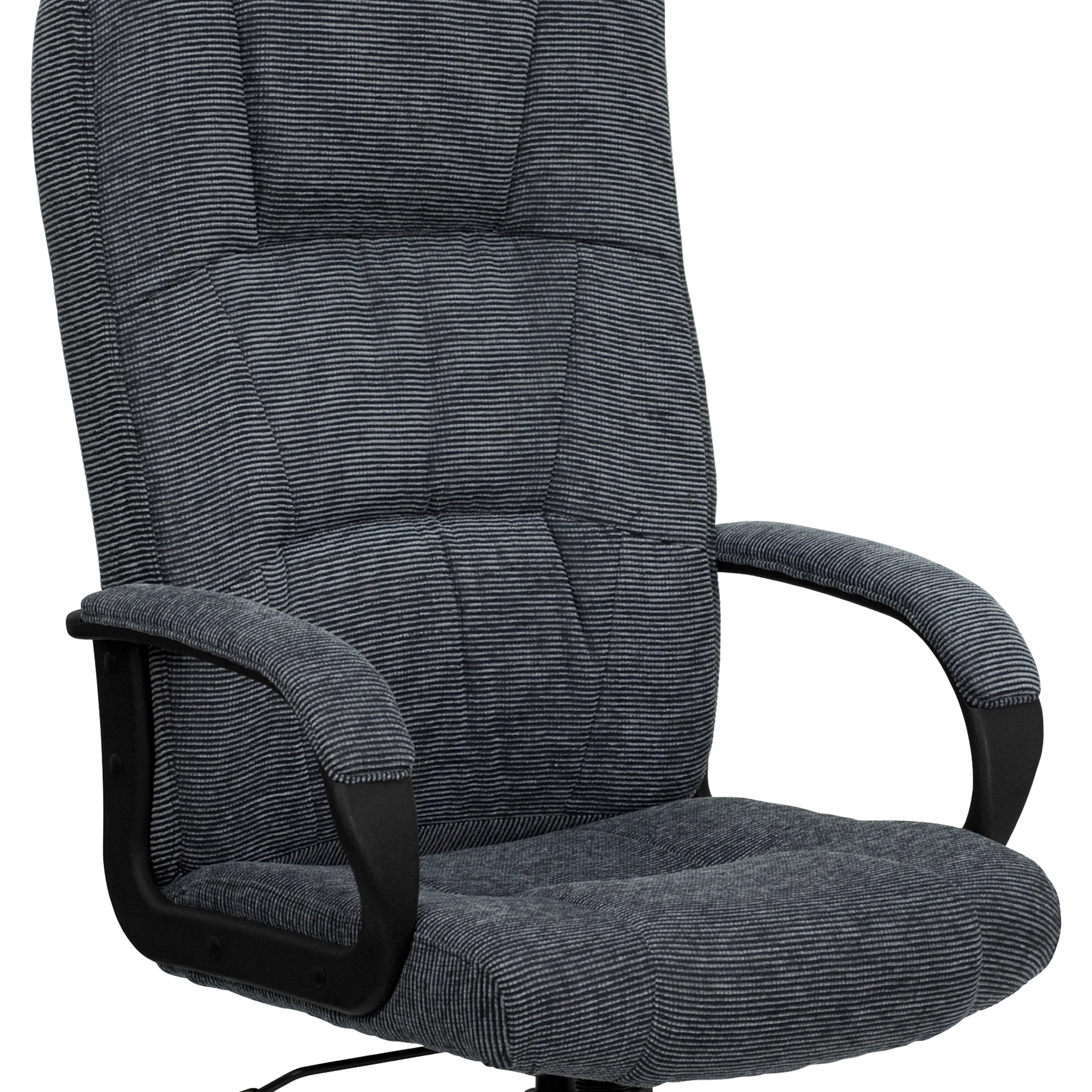 High Back Fabric Executive Swivel Office Chair with Arms