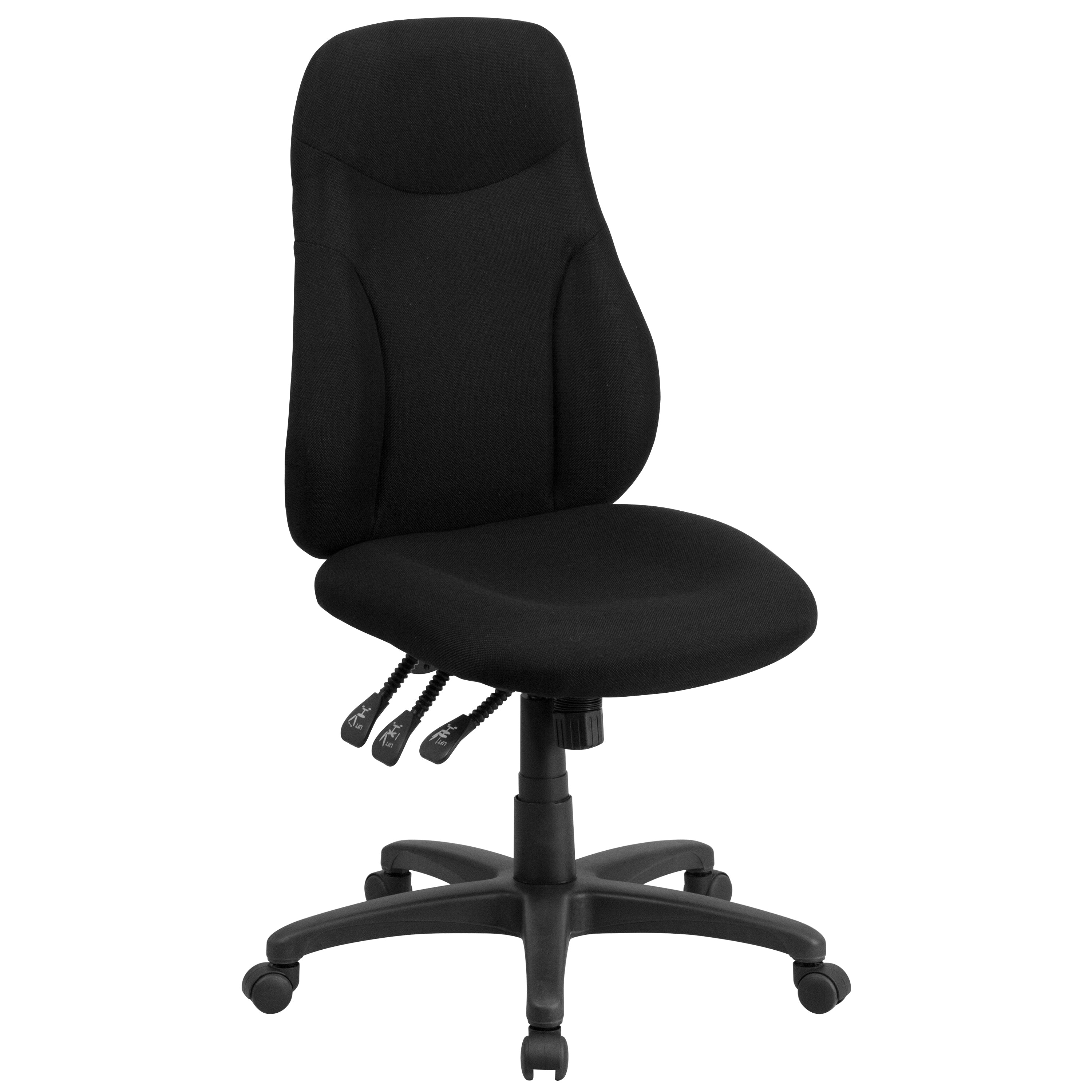 High Back Fabric Multifunction Swivel Ergonomic Task Office Chair-Office Chair-Flash Furniture-Wall2Wall Furnishings