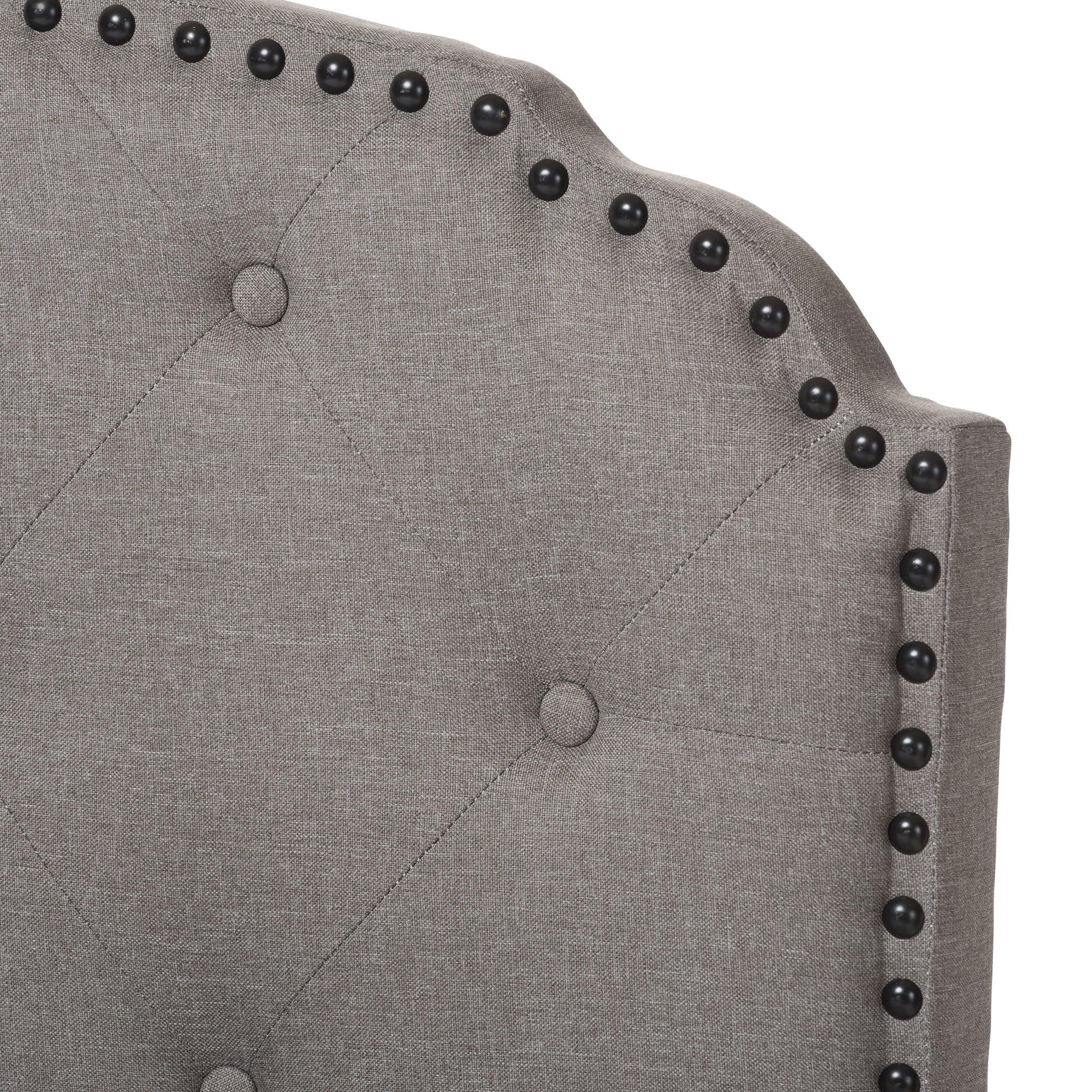 Lexi Modern and Contemporary Light Fabric Upholstered Bed