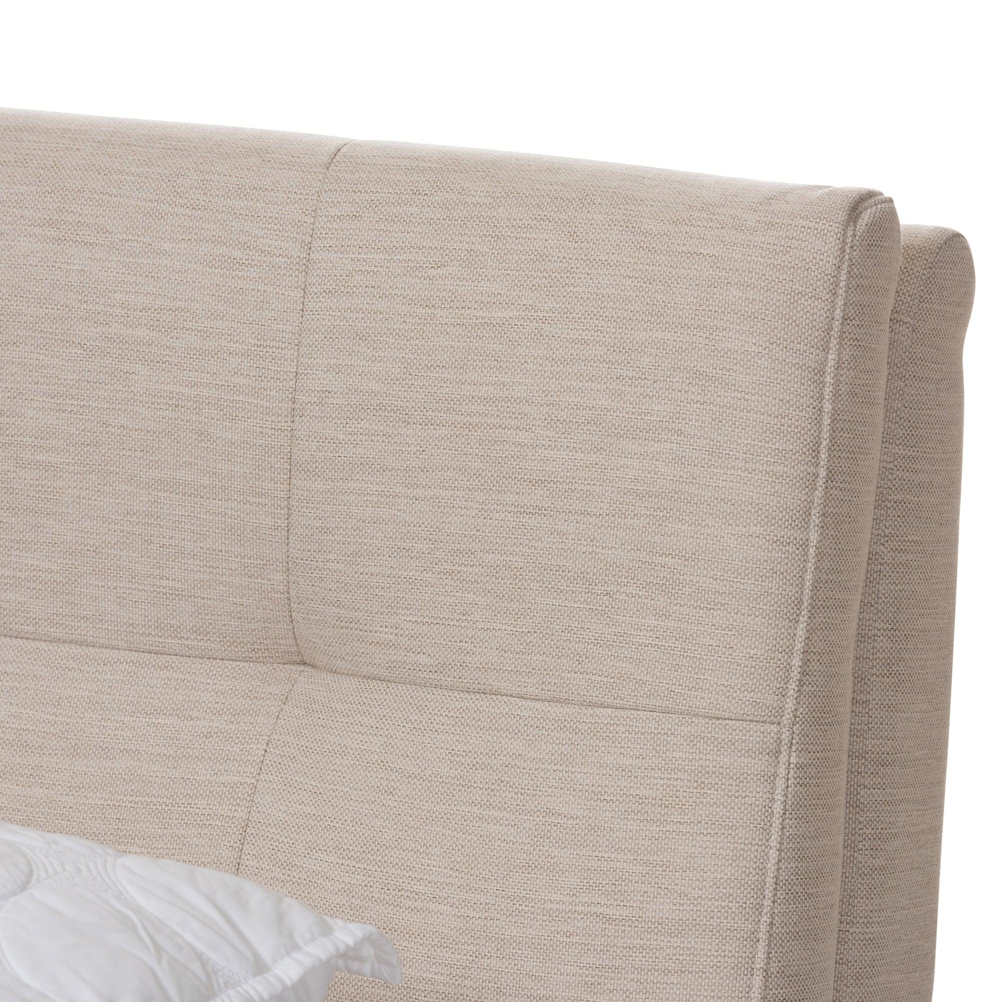 Adelia Mid-Century Light wash Platform Bed