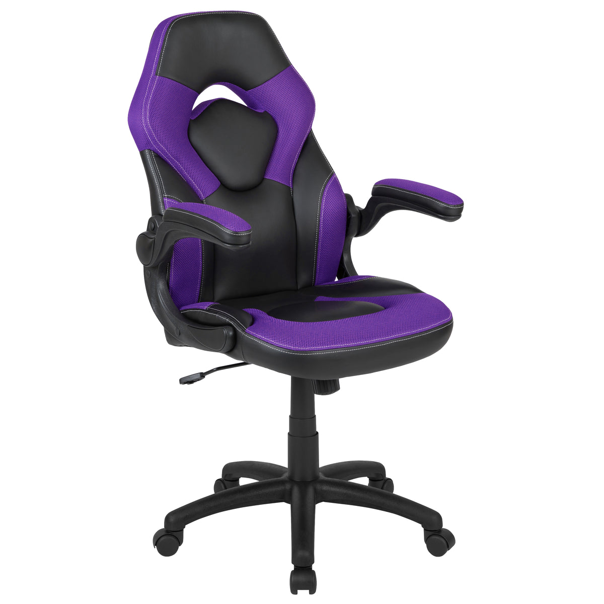X10 Gaming Chair, Racing Style Ergonomic Office Chair, Height Adjustable Swivel Computer Chair with Flip-Up Arms