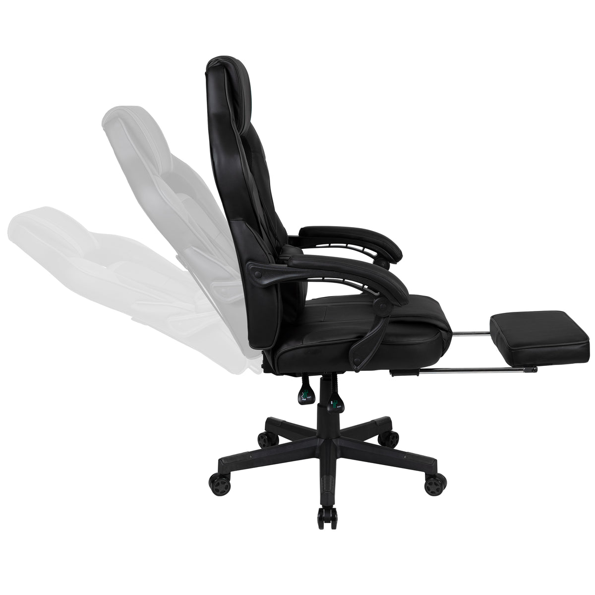 X40 Gaming Chair Racing Ergonomic Computer Chair with Fully Reclining Back/Arms, Slide-Out Footrest, Massaging Lumbar