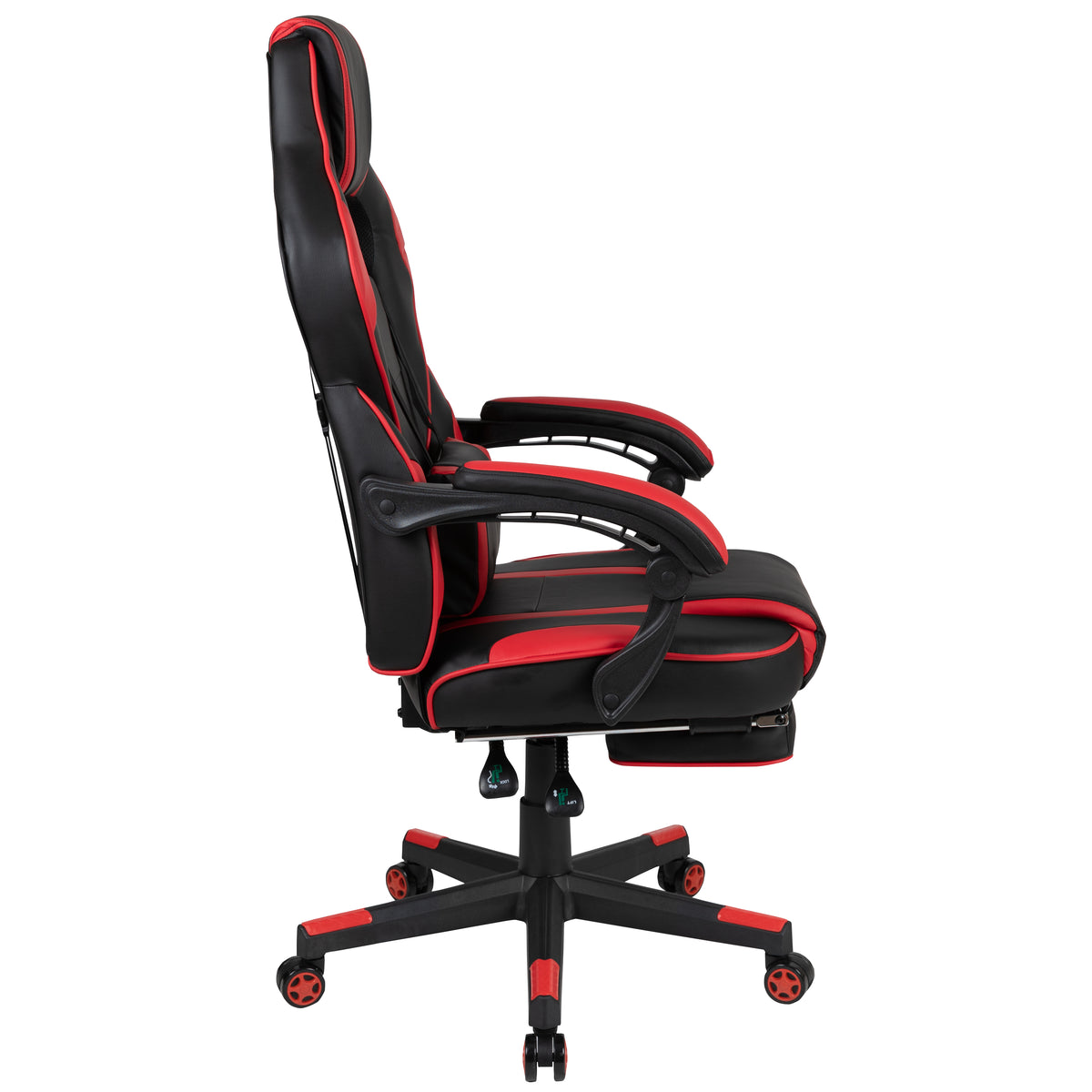 X40 Gaming Chair Racing Ergonomic Computer Chair with Fully Reclining Back/Arms, Slide-Out Footrest, Massaging Lumbar