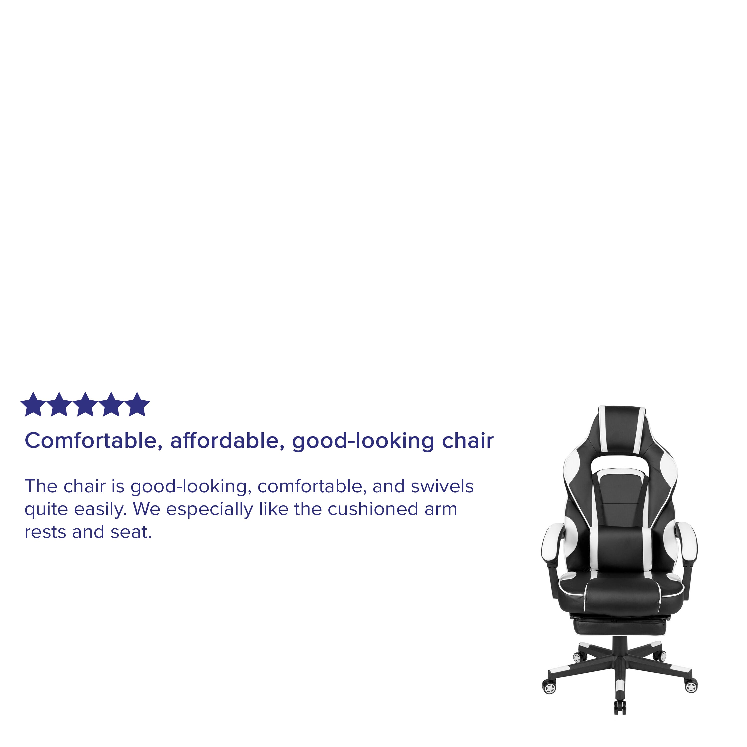 X40 Gaming Chair Racing Ergonomic Computer Chair with Fully Reclining Back/Arms, Slide-Out Footrest, Massaging Lumbar-Racing Chair-Flash Furniture-Wall2Wall Furnishings