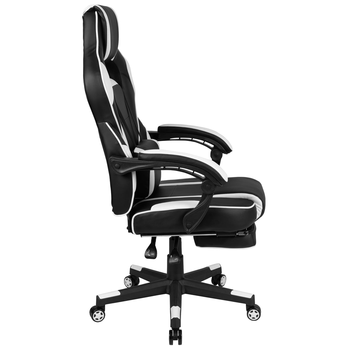 X40 Gaming Chair Racing Ergonomic Computer Chair with Fully Reclining Back/Arms, Slide-Out Footrest, Massaging Lumbar