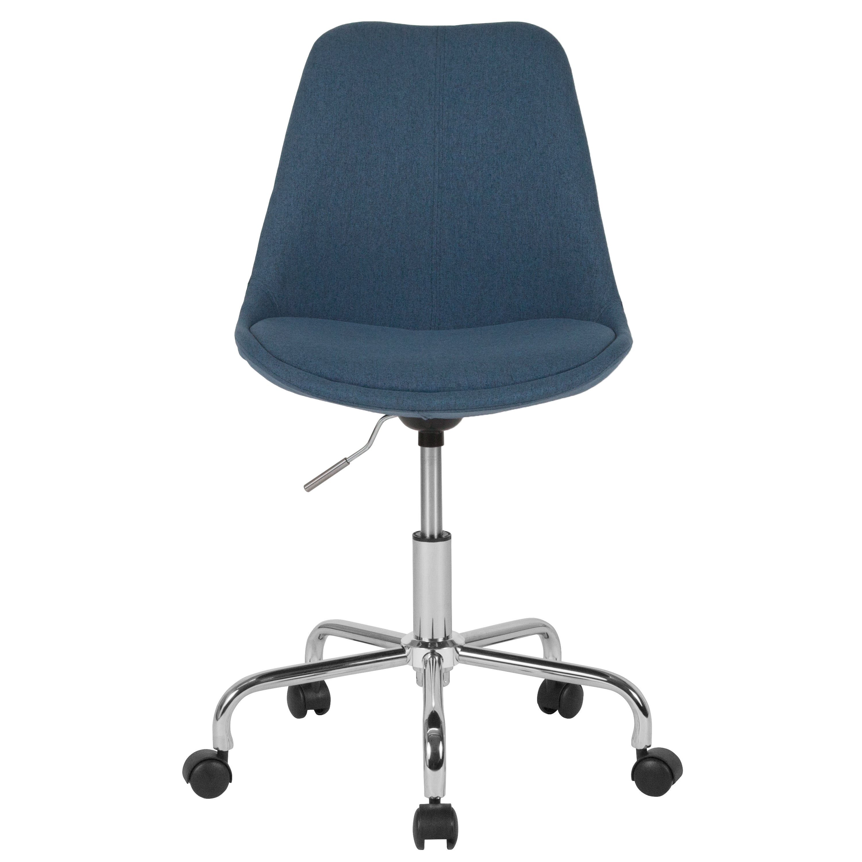 Aurora Series Mid-Back Fabric Task Office Chair with Pneumatic Lift and Chrome Base