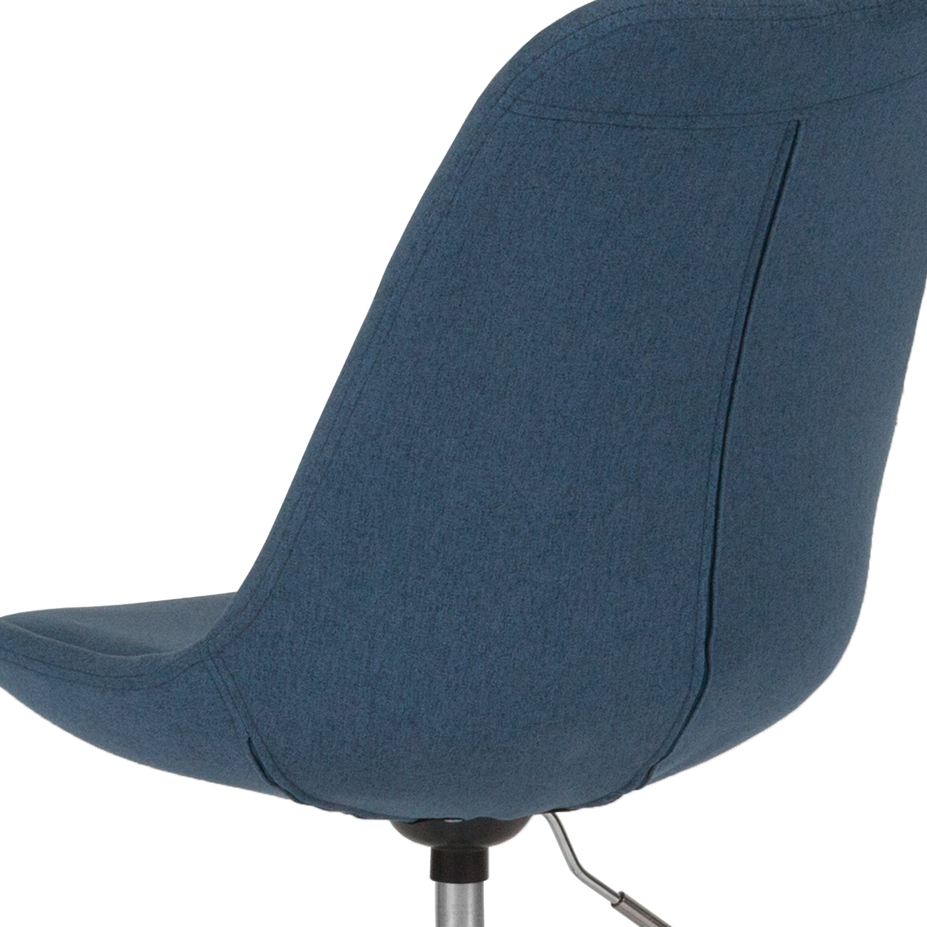 Aurora Series Mid-Back Fabric Task Office Chair with Pneumatic Lift and Chrome Base