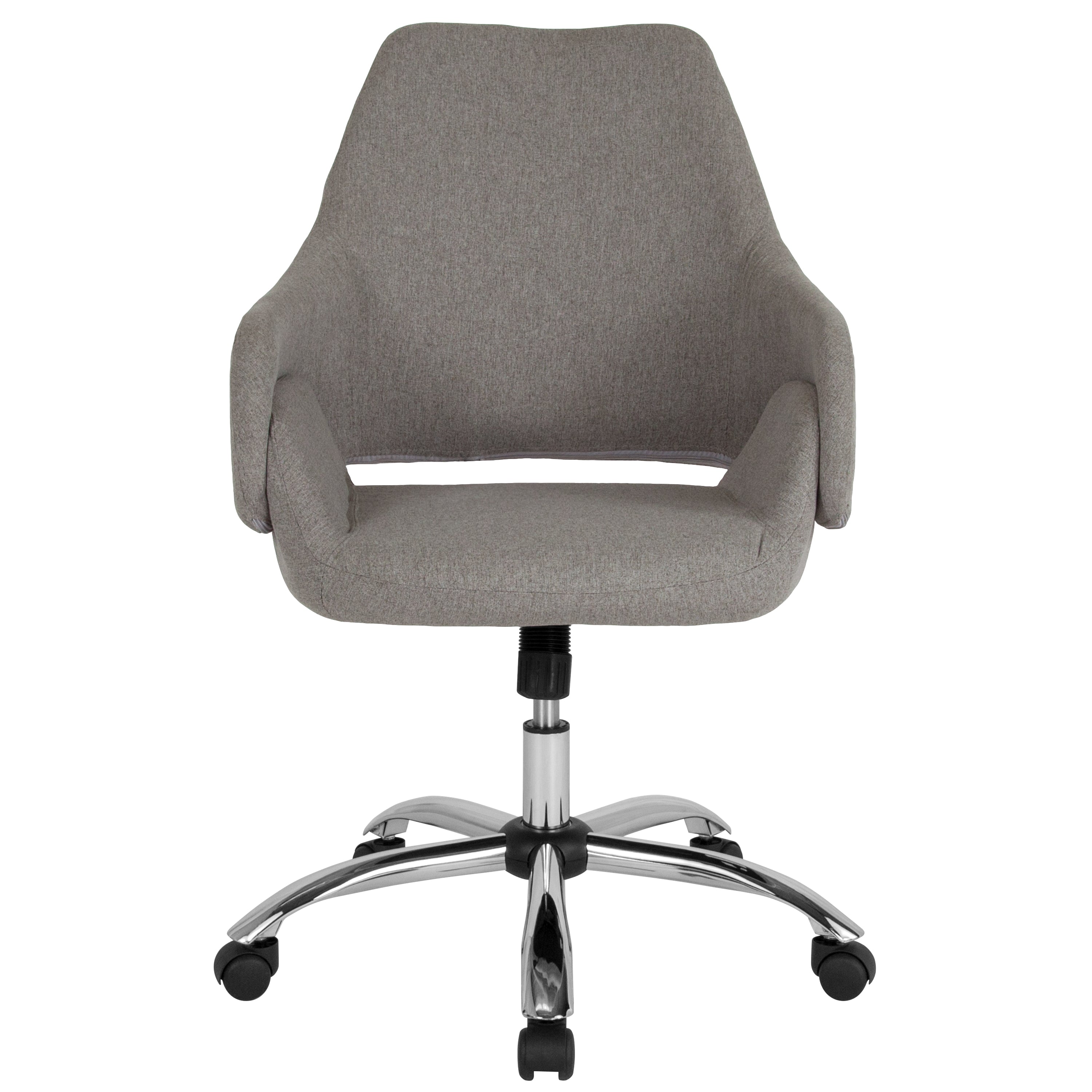 Madrid Home and Office Upholstered Mid-Back Office Chair with Wrap Style Arms-Executive Office Chair-Flash Furniture-Wall2Wall Furnishings