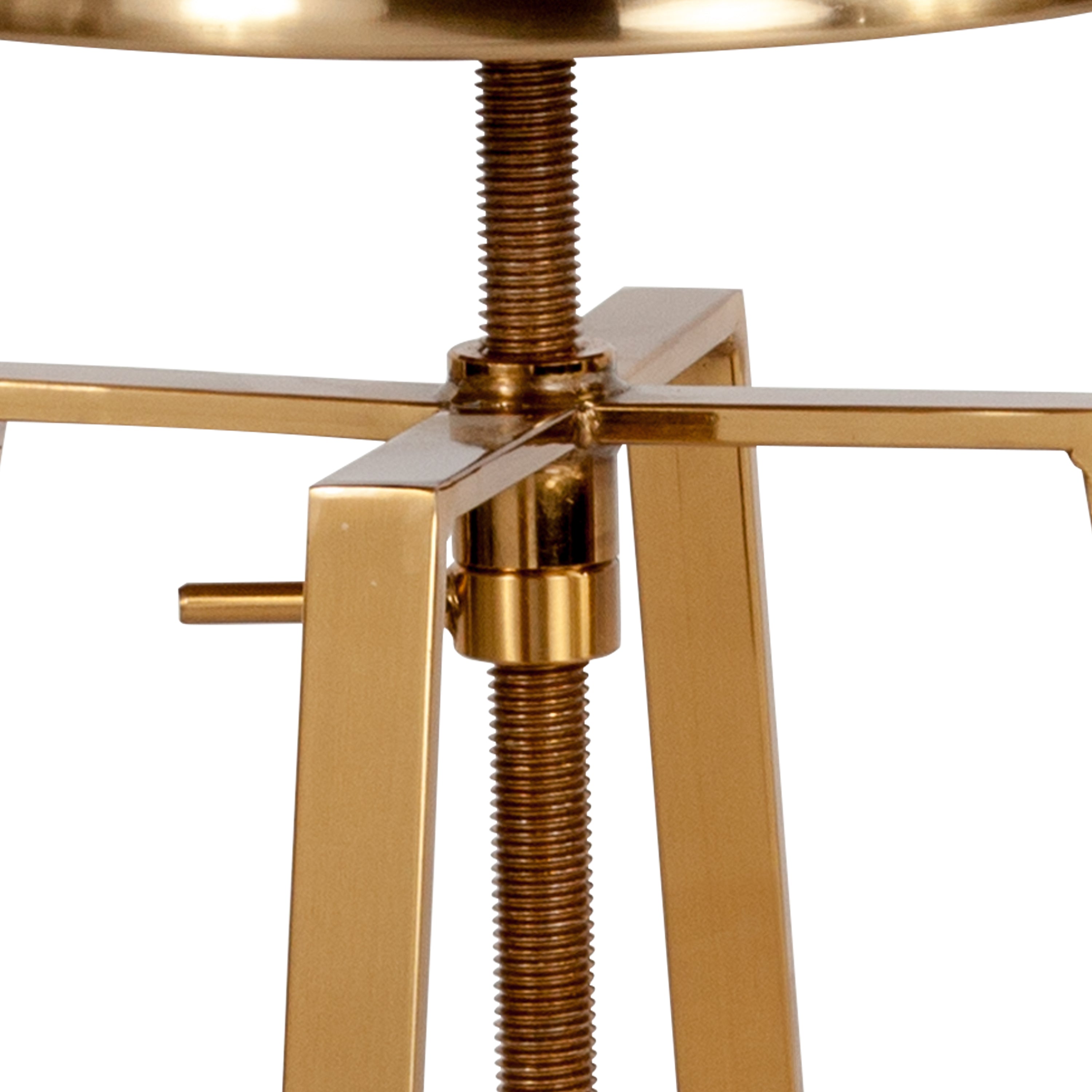 Toledo Industrial Style Barstool with Swivel Lift Adjustable Height Seat