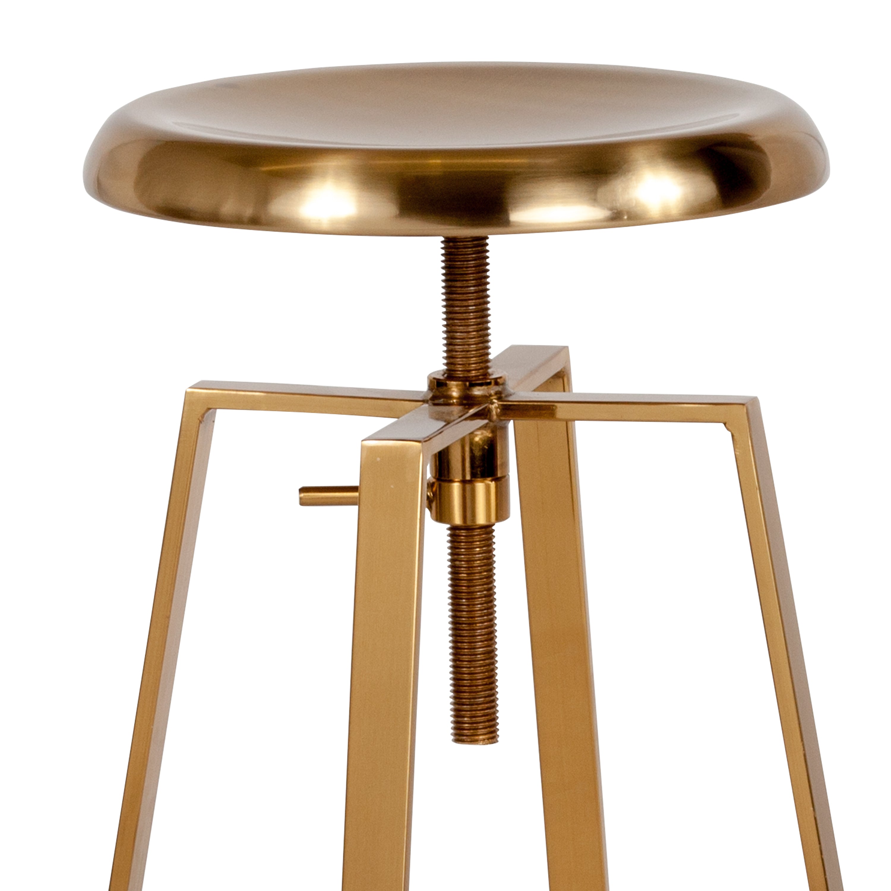 Toledo Industrial Style Barstool with Swivel Lift Adjustable Height Seat
