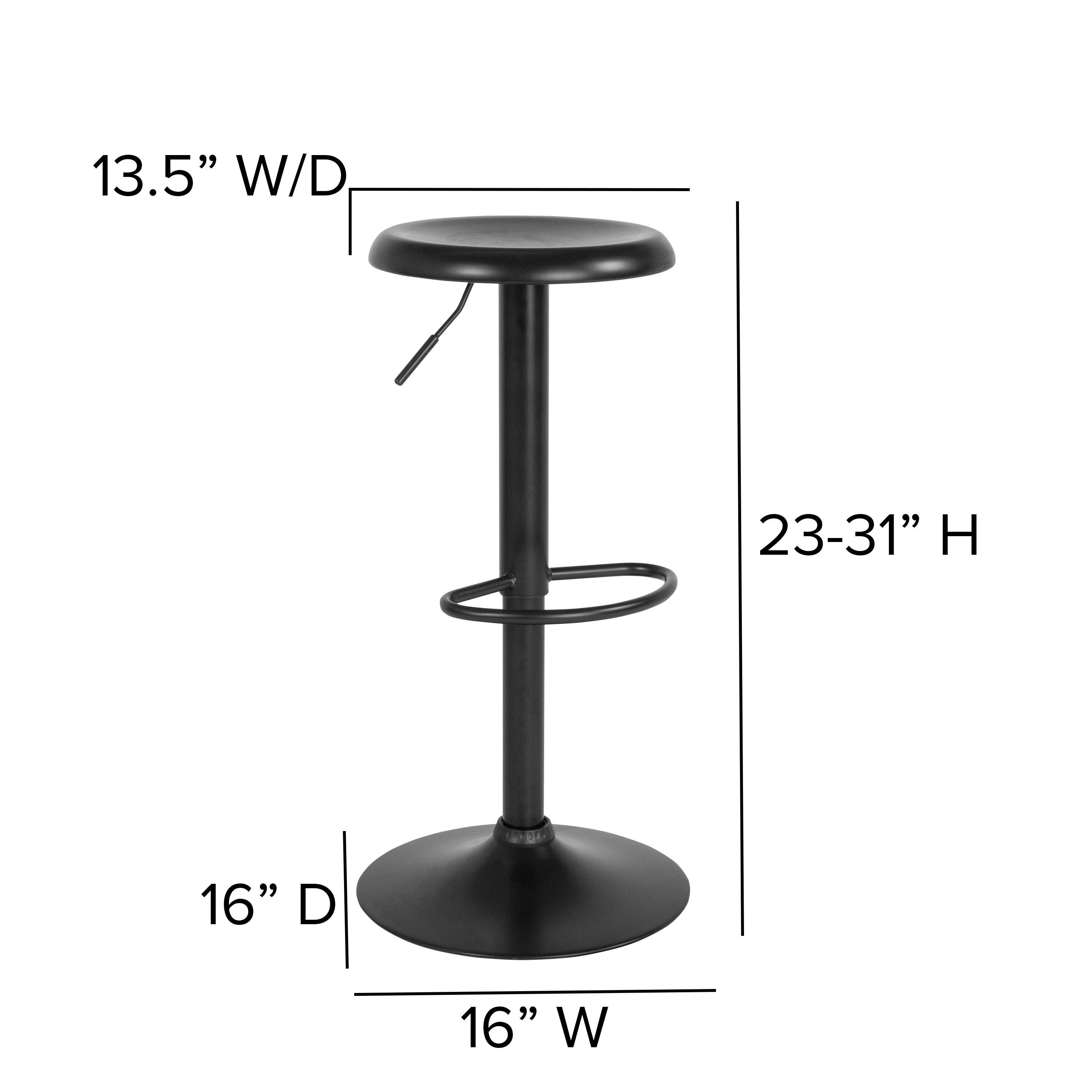 Madrid Series Adjustable Height Retro Barstool
