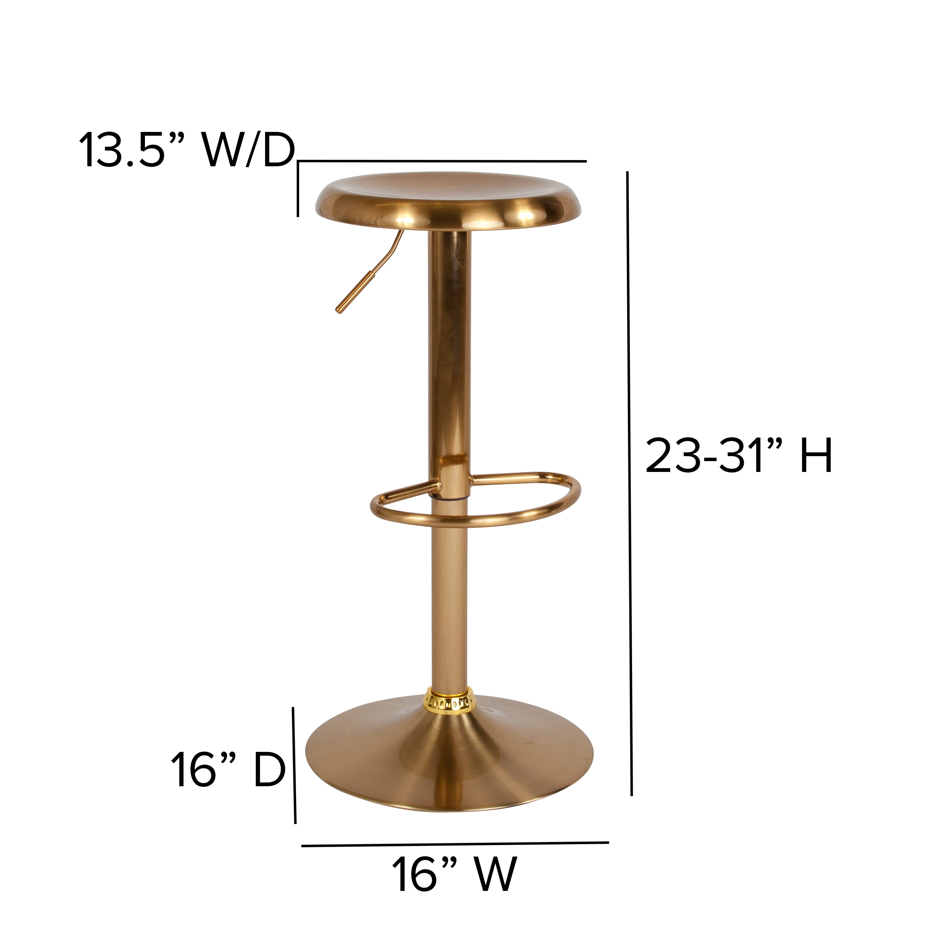 Madrid Series Adjustable Height Retro Barstool