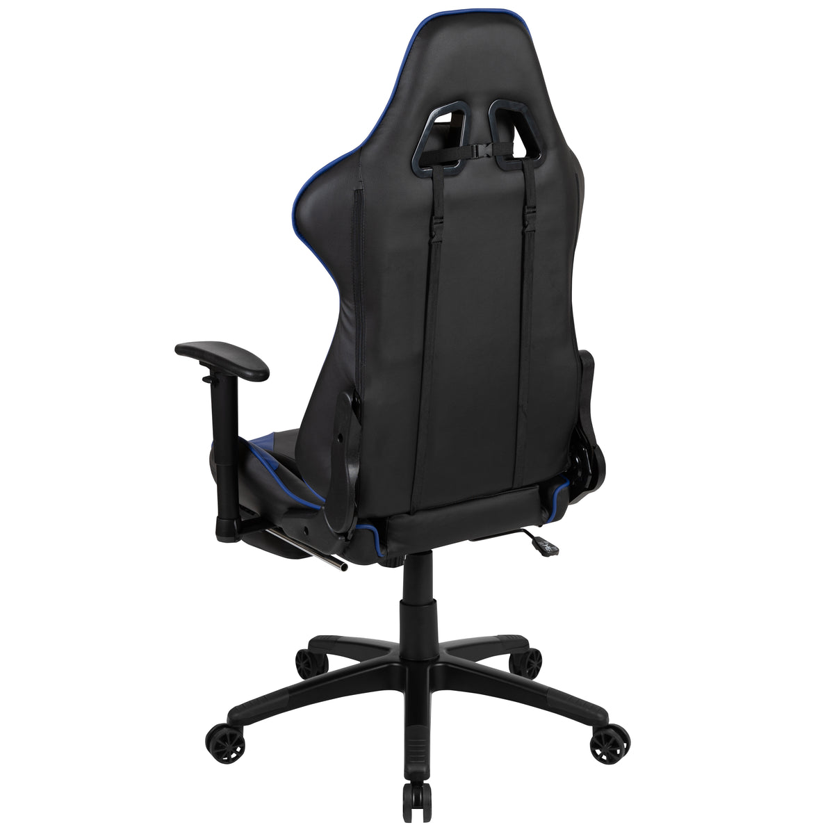X30 Gaming Chair Racing Office Ergonomic Computer Chair with Fully Reclining Back and Slide-Out Footrest in LeatherSoft