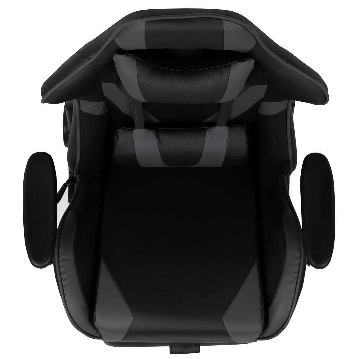 X30 Gaming Chair Racing Office Ergonomic Computer Chair with Fully Reclining Back and Slide-Out Footrest in LeatherSoft